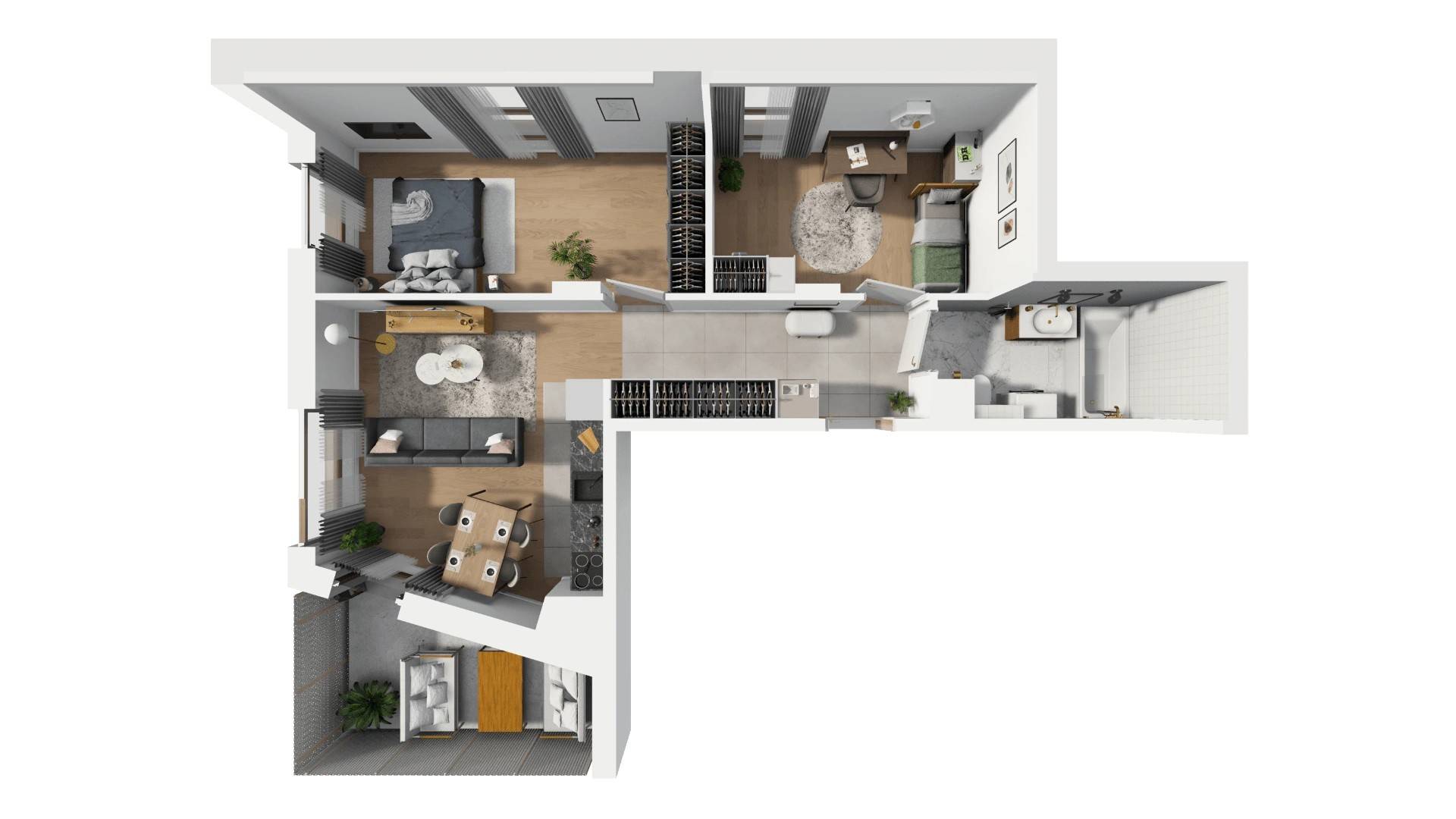 GOCŁAVIA – inwestycja ED Invest - lokal B.01.32