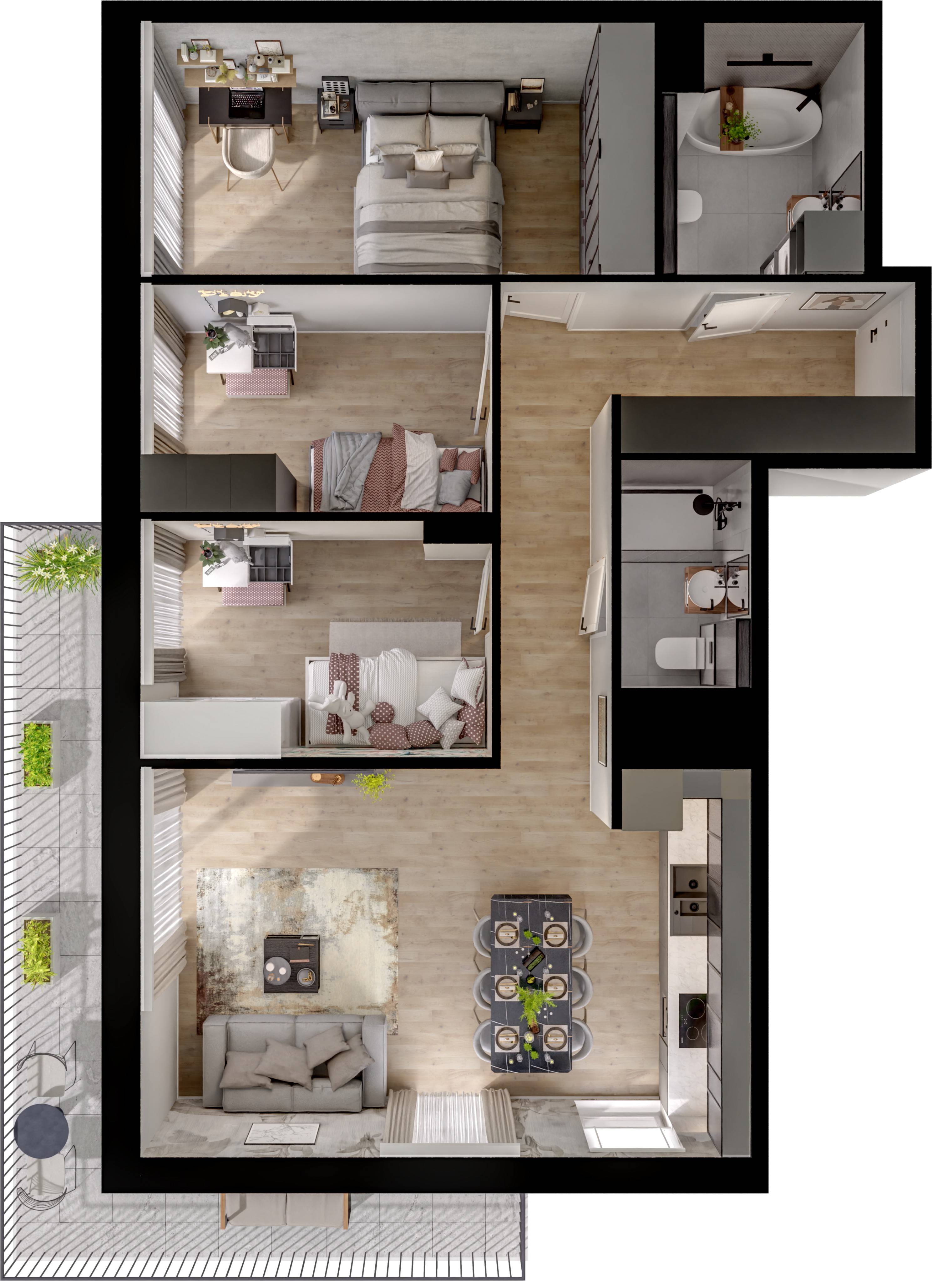 Concept Ćwiklińska – inwestycja Victoria Dom - lokal 61, budynek A