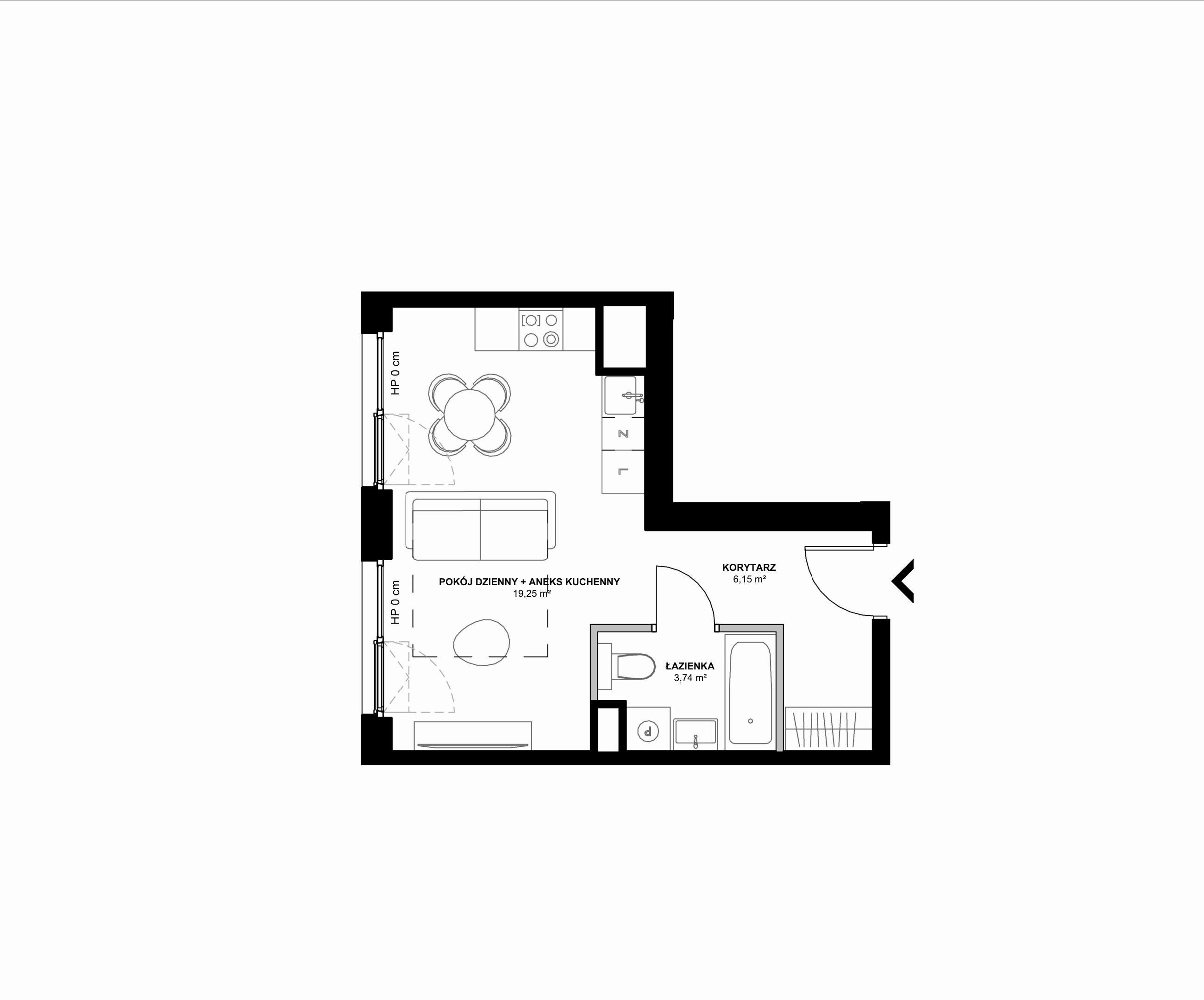Kanwa Apartamenty – inwestycja Moderna Holding - lokal A – A.05.07