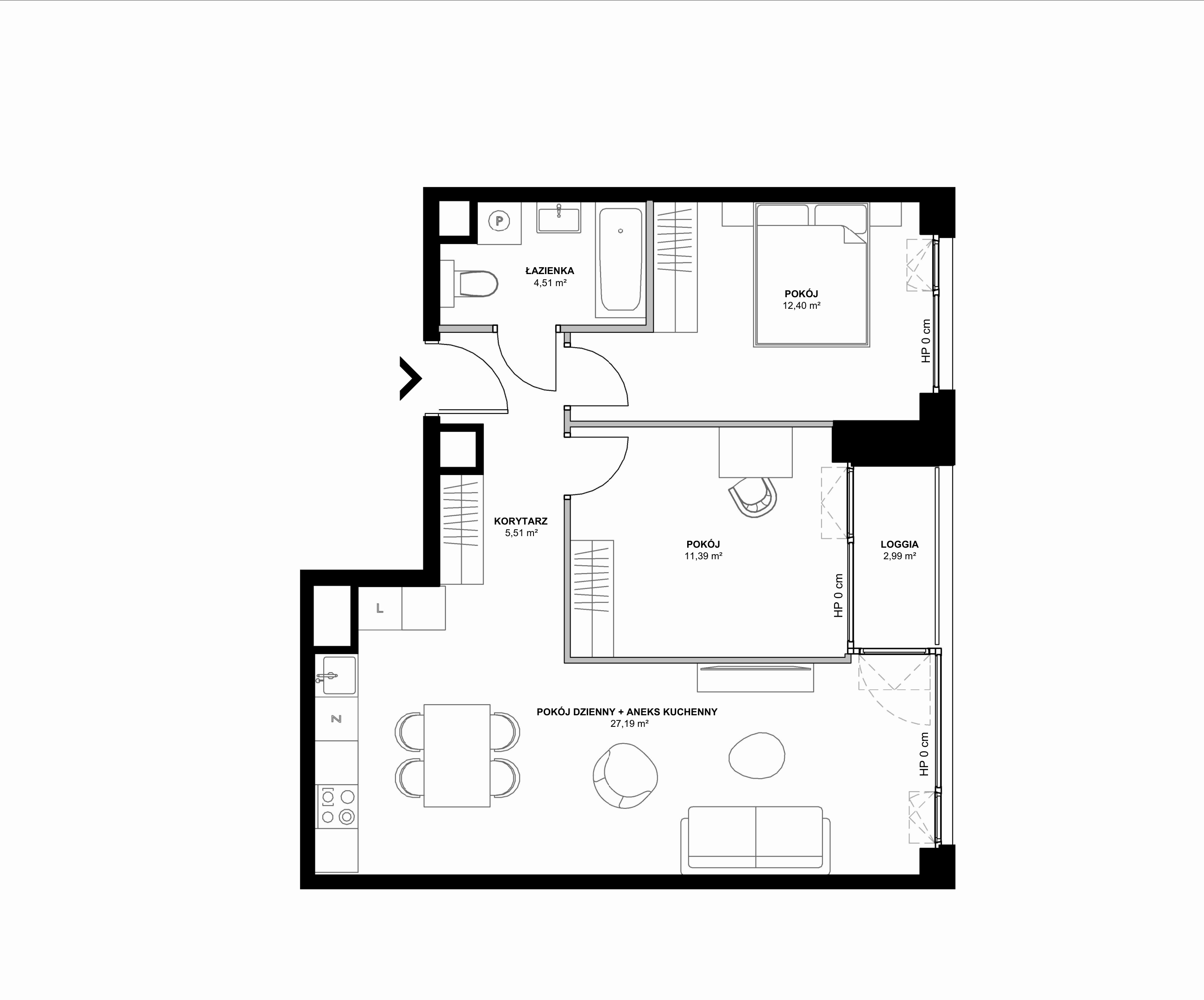 Kanwa Apartamenty – inwestycja Moderna Holding - lokal C.05.01