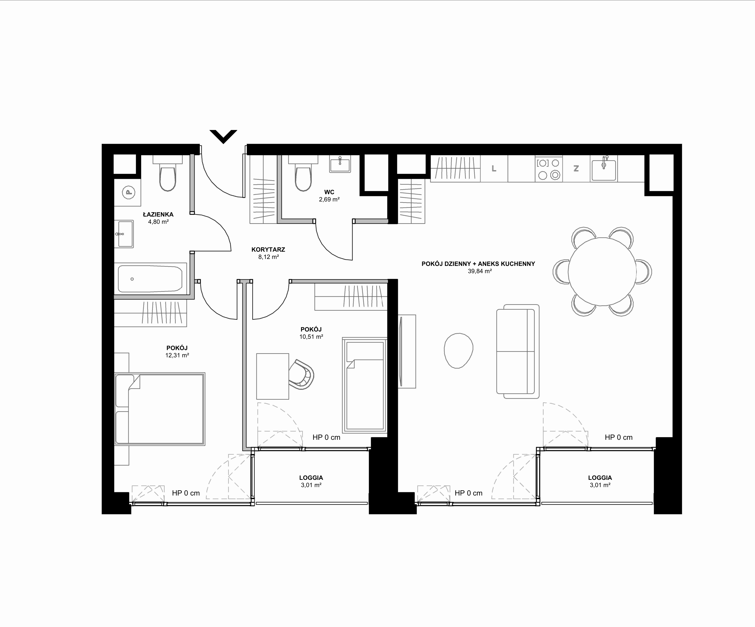 Kanwa Apartamenty – inwestycja Moderna Holding - lokal B – B.07.09