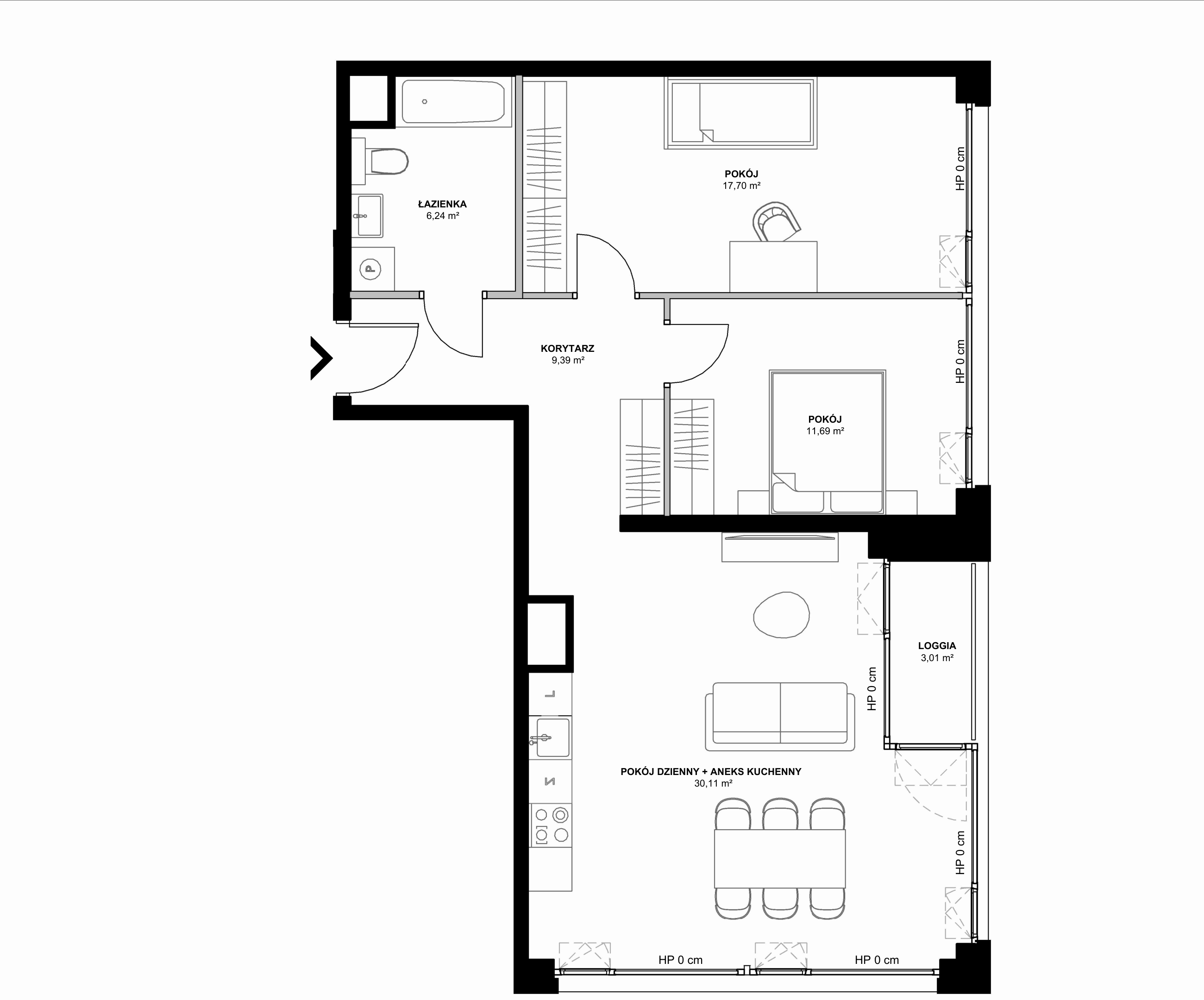 Kanwa Apartamenty – inwestycja Moderna Holding - lokal B – B.05.08