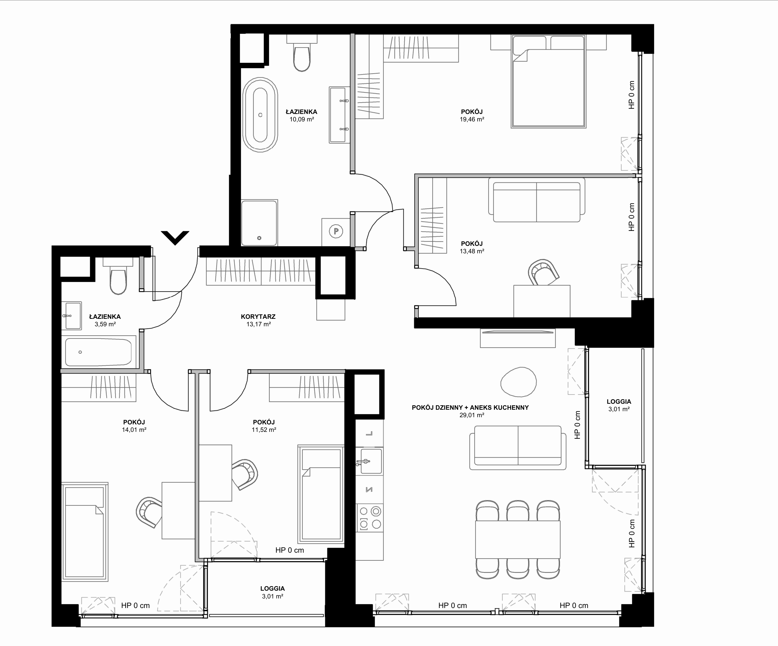 Kanwa Apartamenty – inwestycja Moderna Holding - lokal B – B.07.08