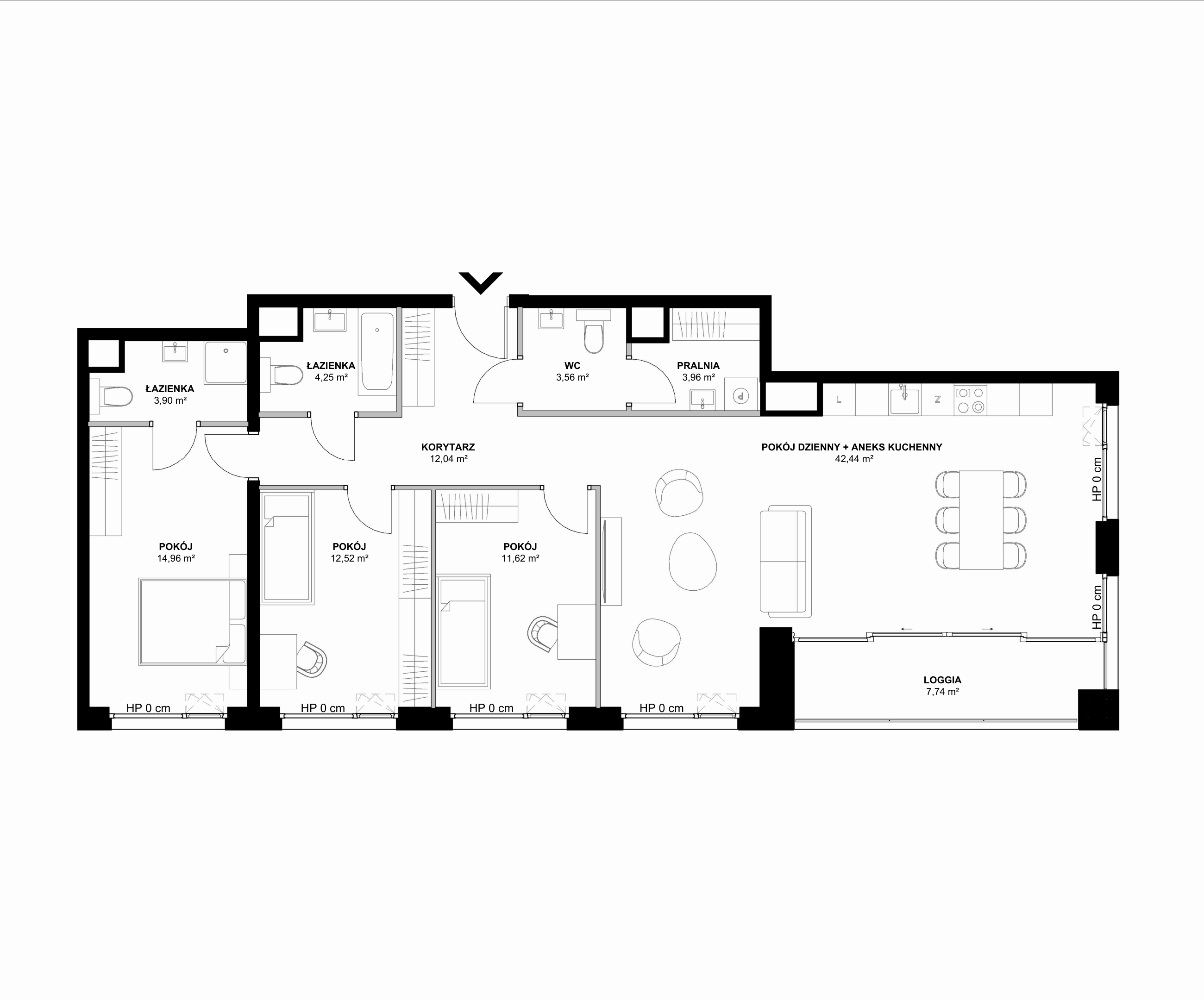 Kanwa Apartamenty – inwestycja Moderna Holding - lokal D – D.02.02