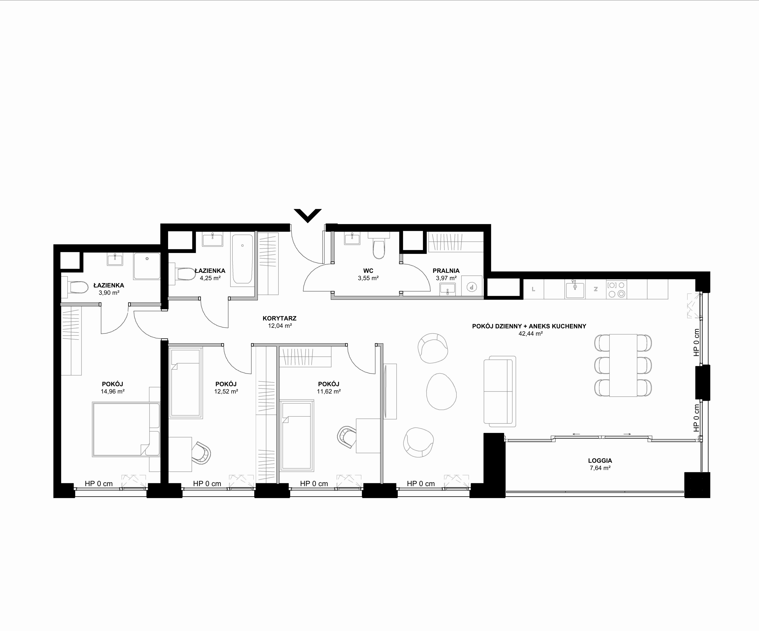 Kanwa Apartamenty – inwestycja Moderna Holding - lokal D – D.03.02