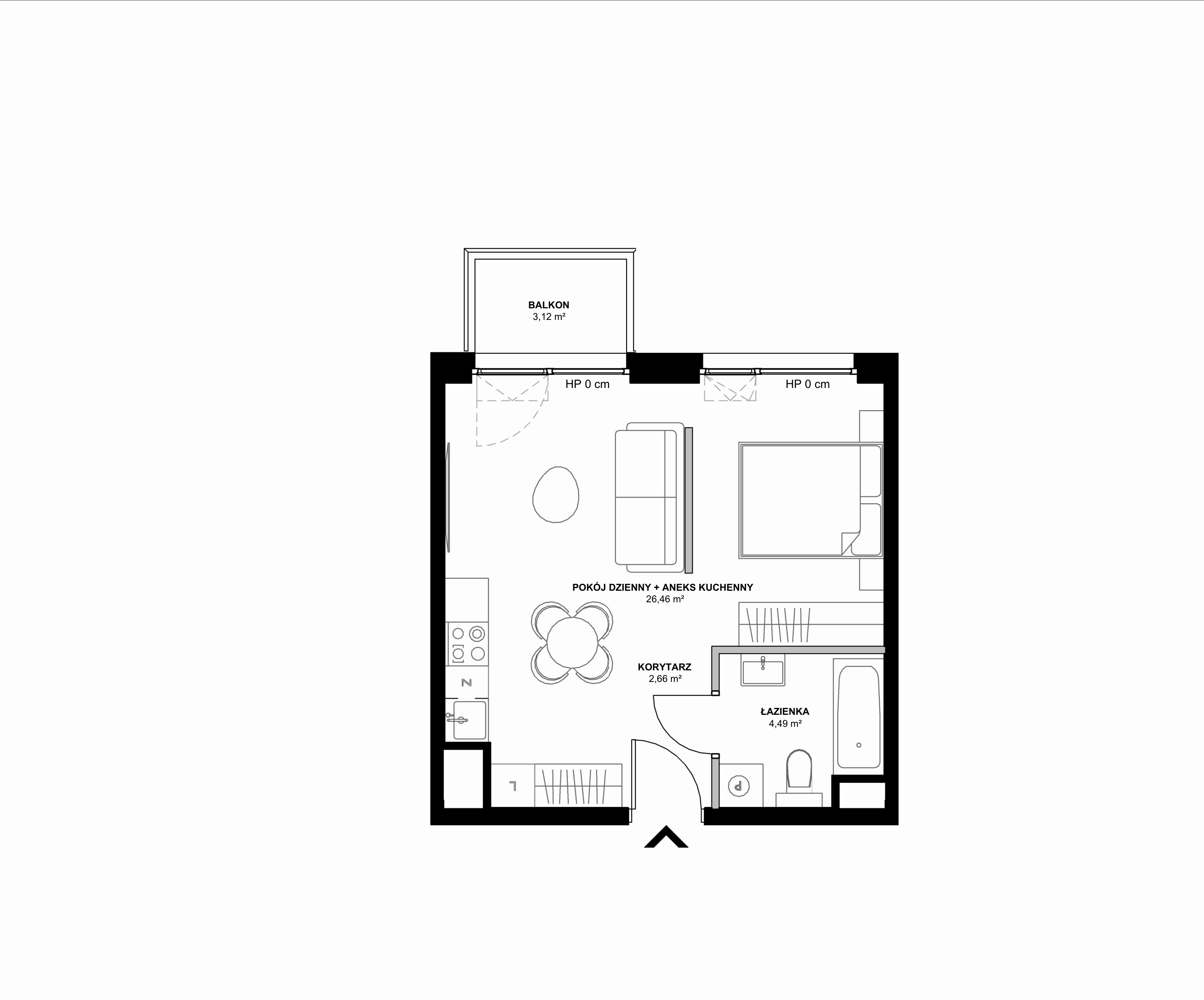 Kanwa Apartamenty – inwestycja Moderna Holding - lokal B – B.06.06