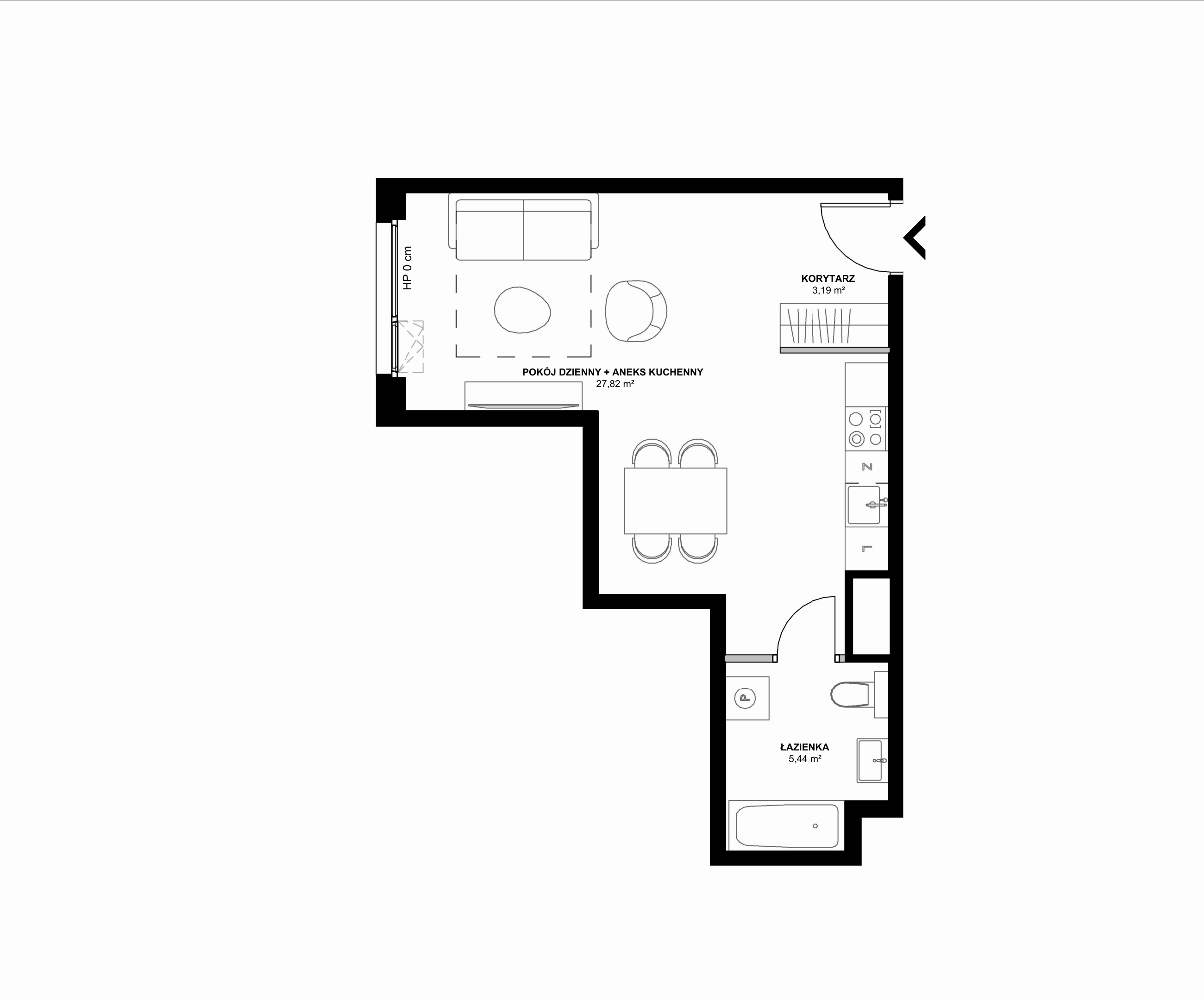 Kanwa Apartamenty – inwestycja Moderna Holding - lokal C.02.02