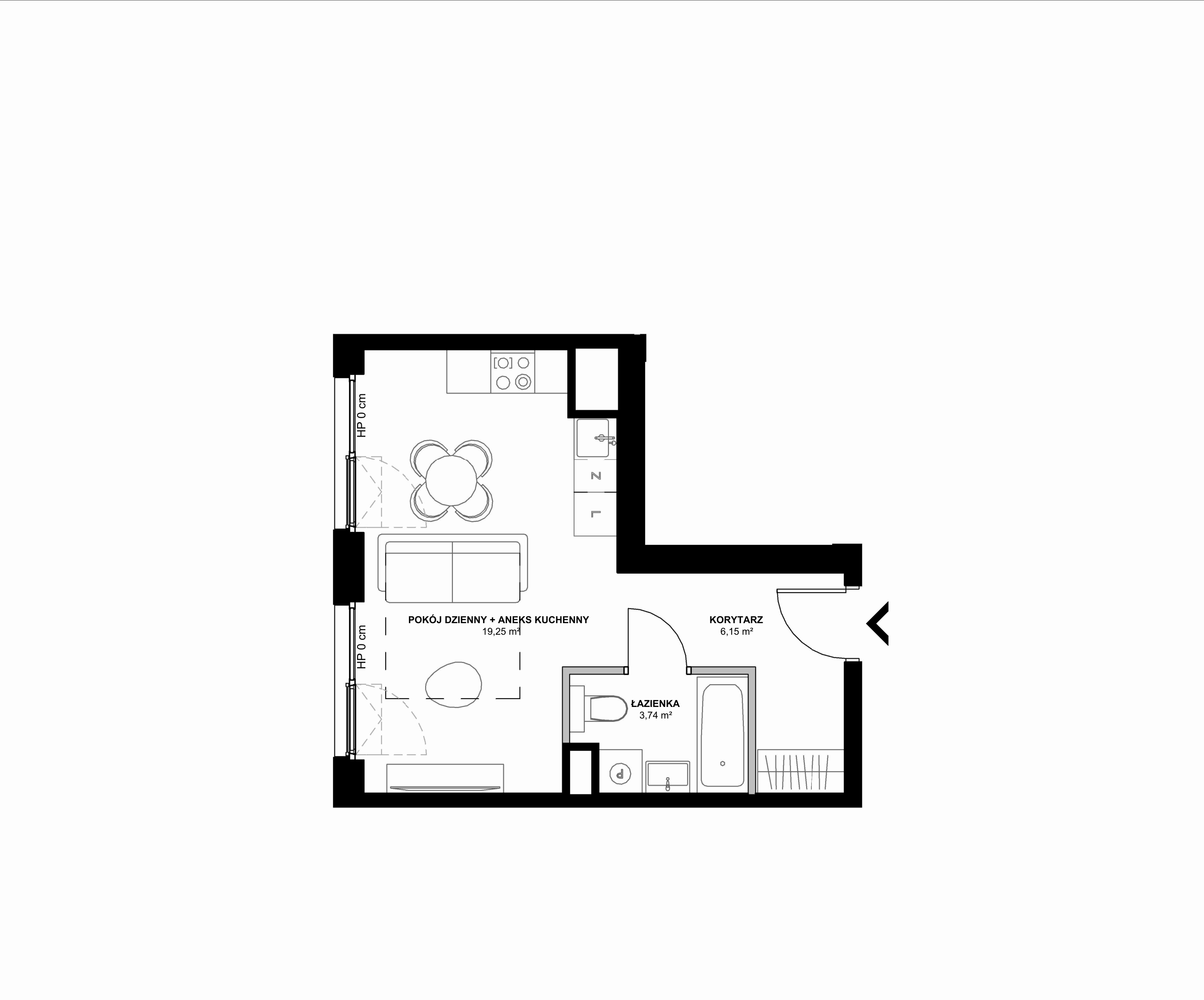 Kanwa Apartamenty – inwestycja Moderna Holding - lokal A – A.06.05