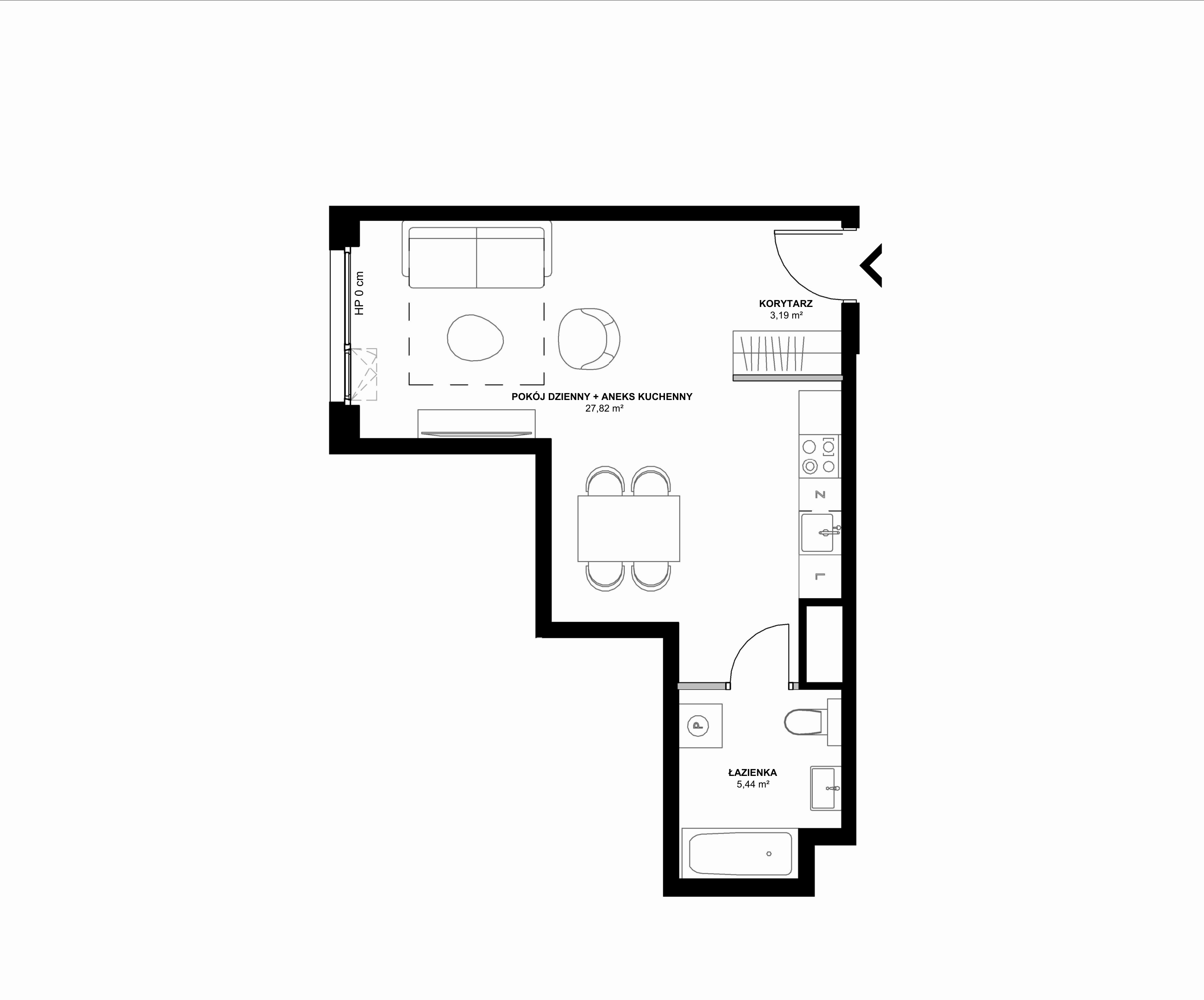 Kanwa Apartamenty – inwestycja Moderna Holding - lokal C.03.02