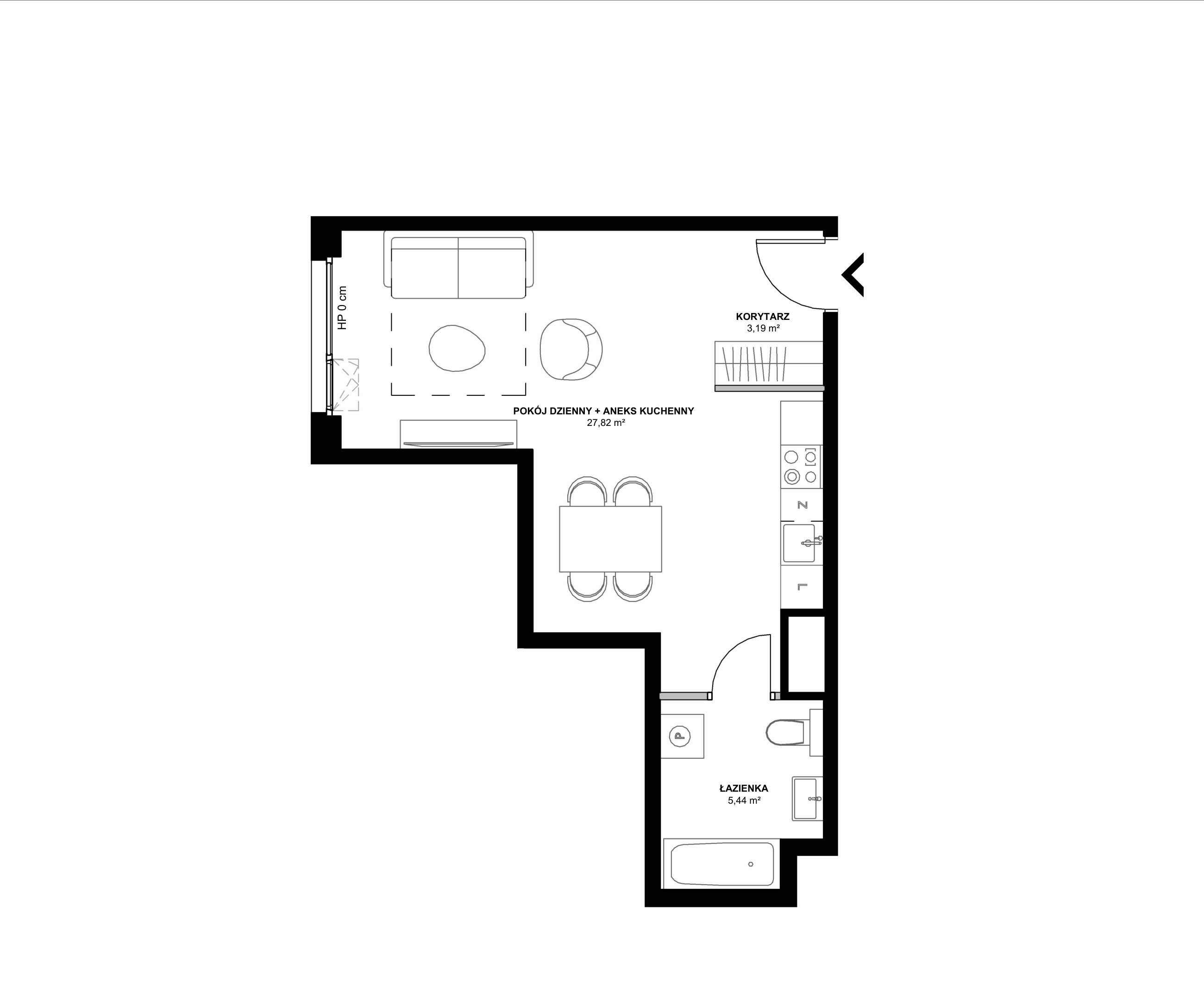 Kanwa Apartamenty – inwestycja Moderna Holding - lokal C.04.02