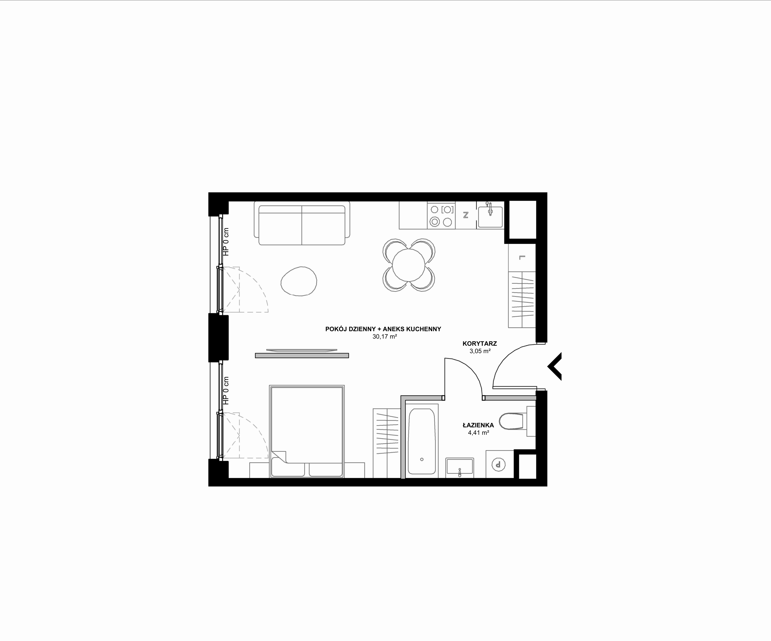 Kanwa Apartamenty – inwestycja Moderna Holding - lokal A – A.02.06