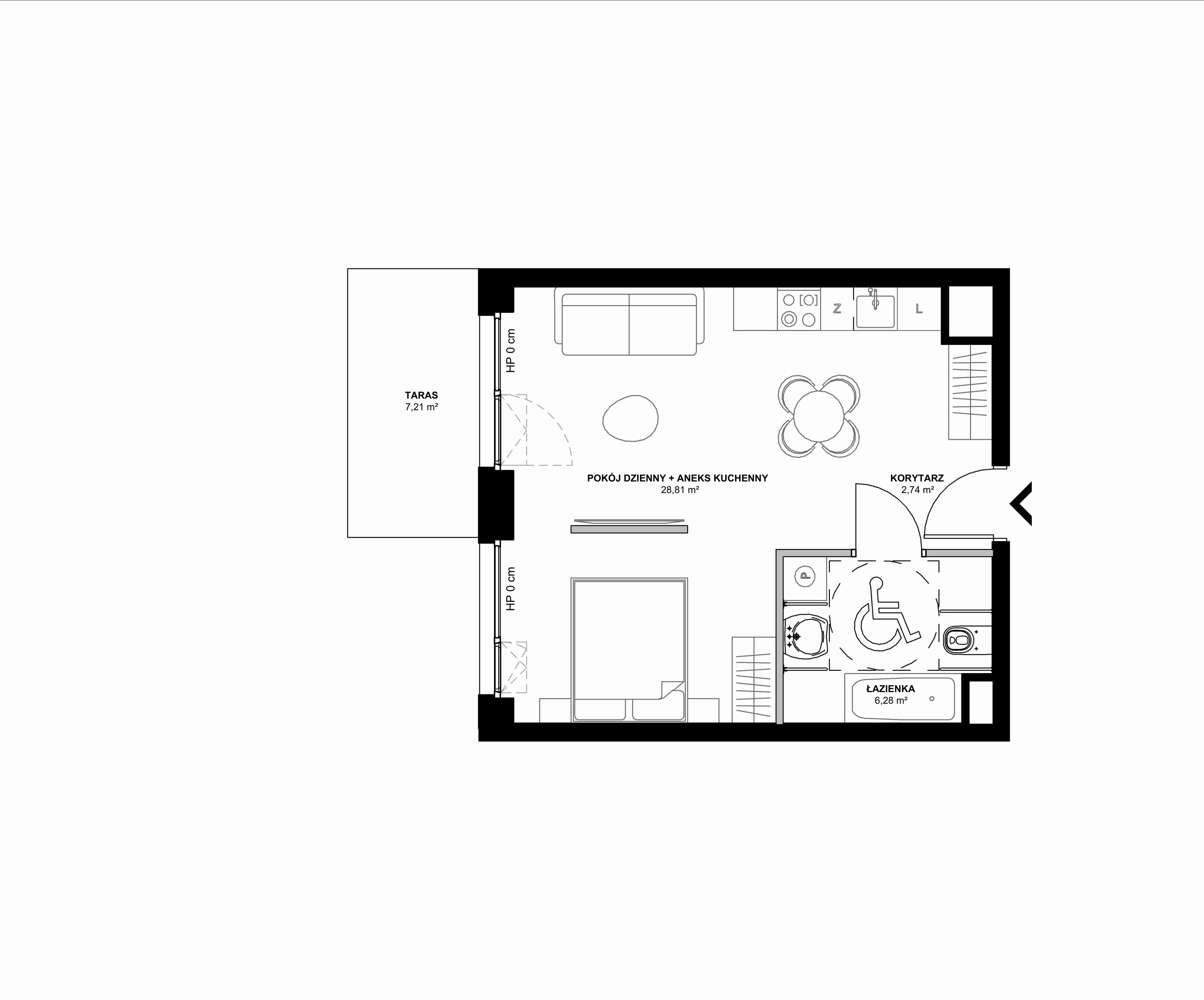 Kanwa Apartamenty – inwestycja Moderna Holding - lokal C.01.03