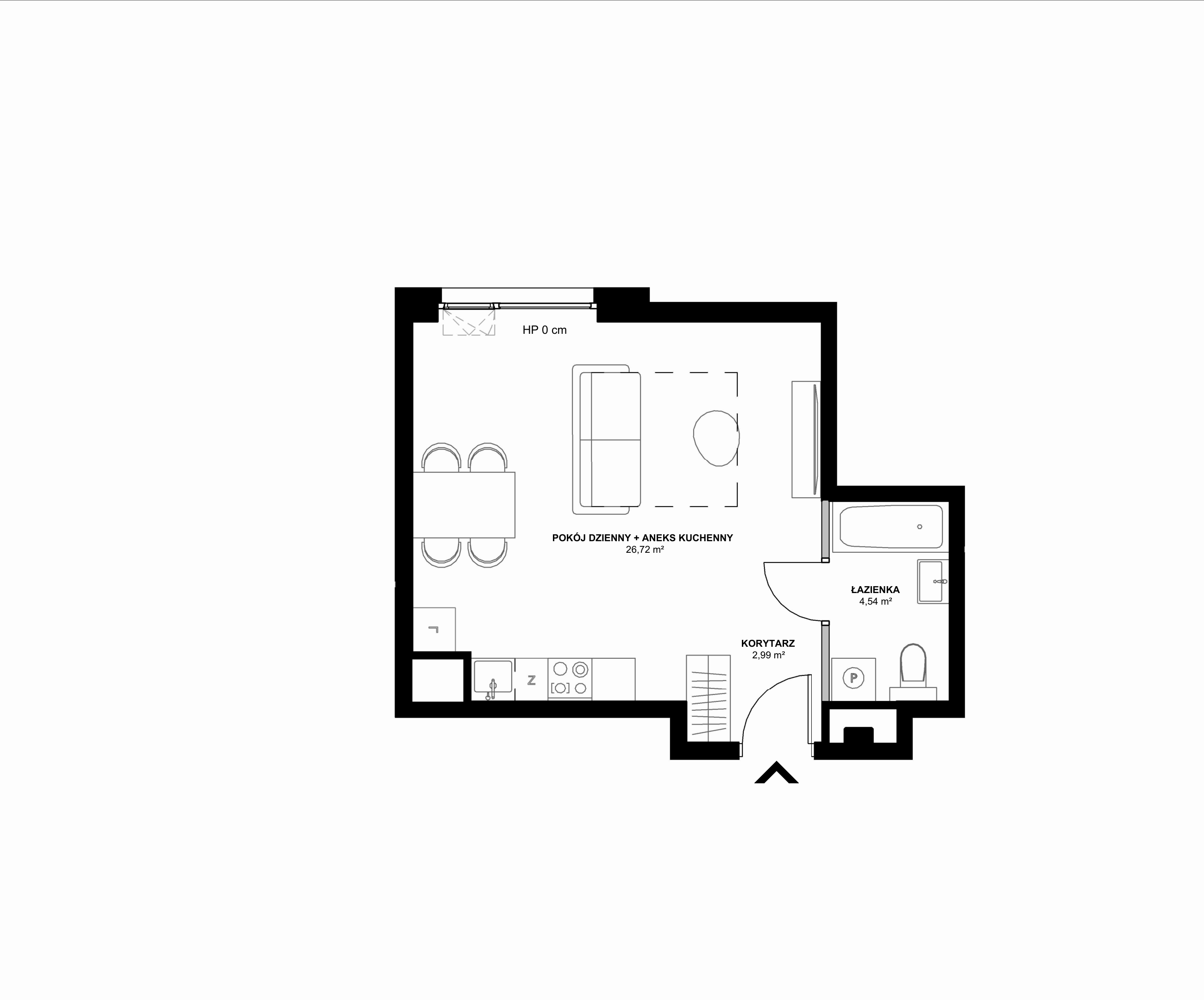 Kanwa Apartamenty – inwestycja Moderna Holding - lokal B – B.01.07