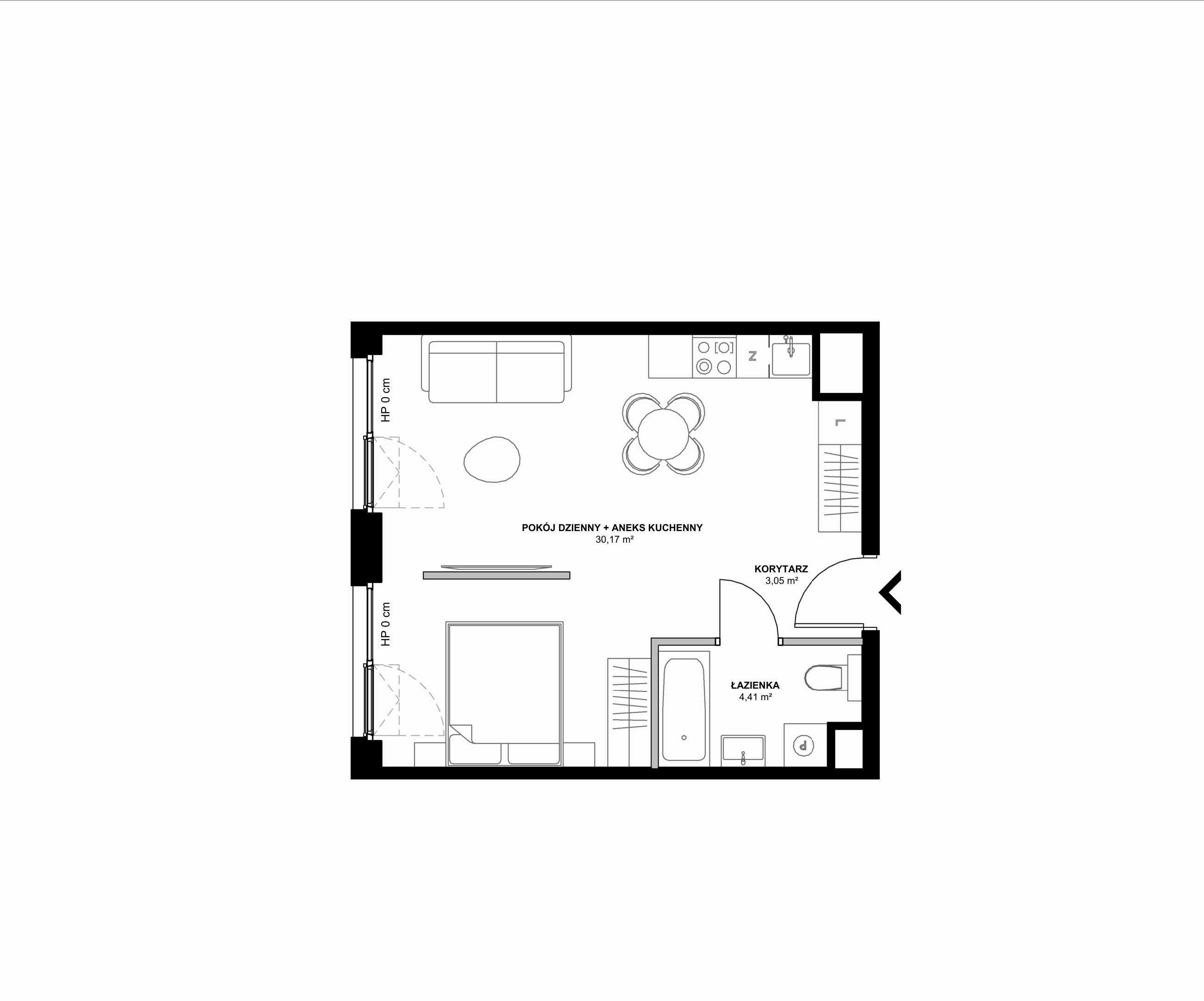 Kanwa Apartamenty – inwestycja Moderna Holding - lokal A – A.04.06