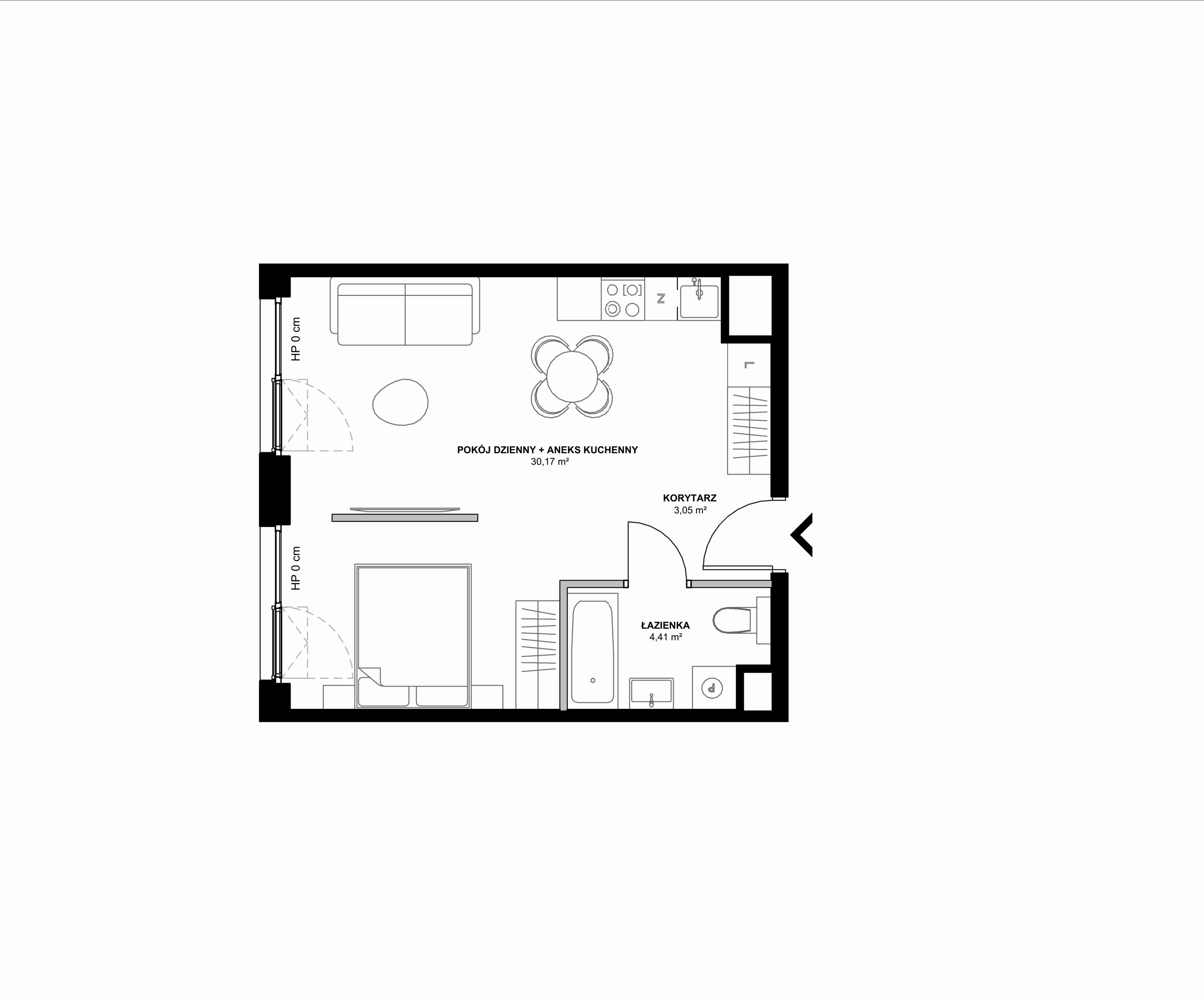 Kanwa Apartamenty – inwestycja Moderna Holding - lokal A – A.05.06