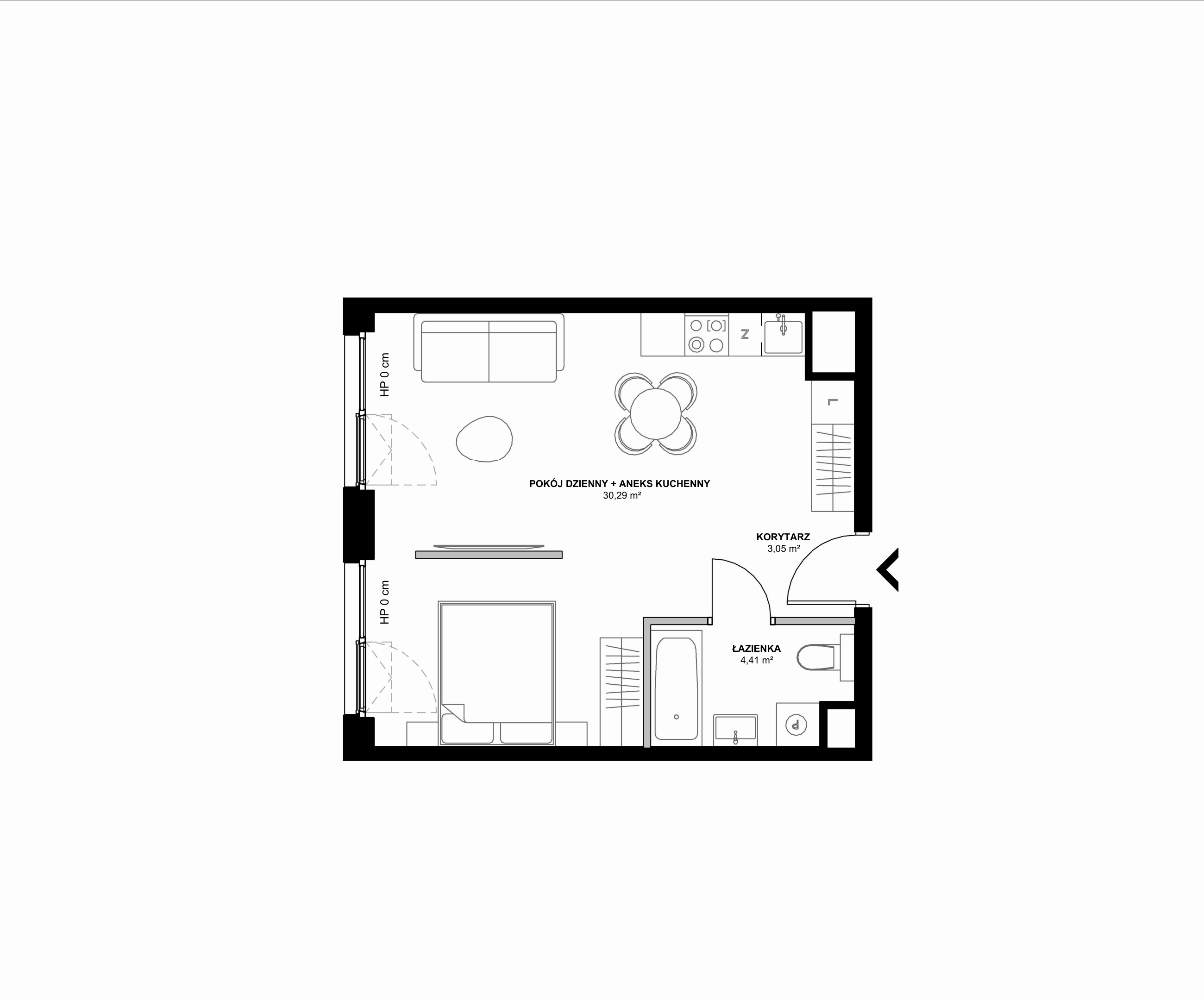 Kanwa Apartamenty – inwestycja Moderna Holding - lokal A – A.06.06