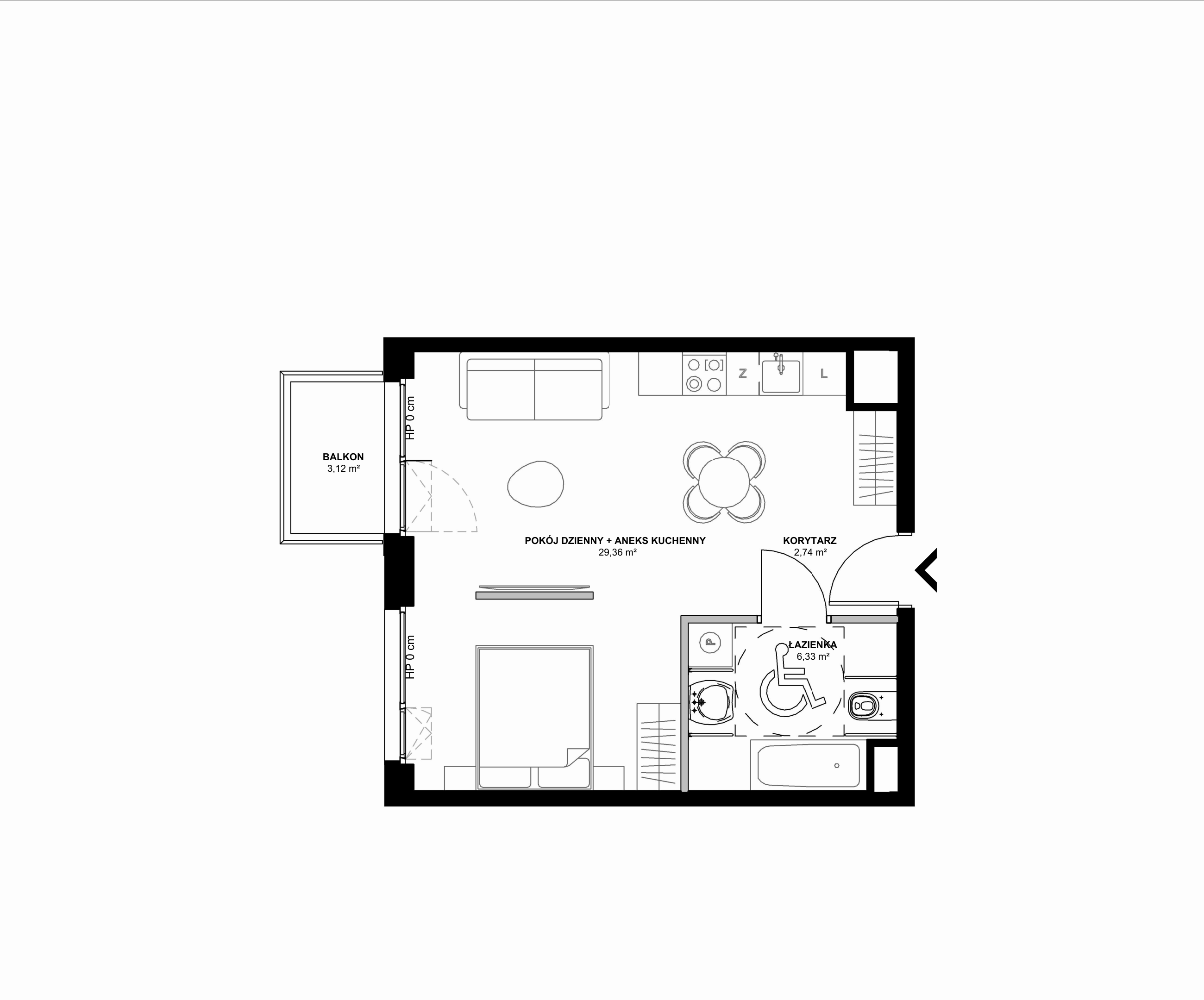 Kanwa Apartamenty – inwestycja Moderna Holding - lokal C.04.03
