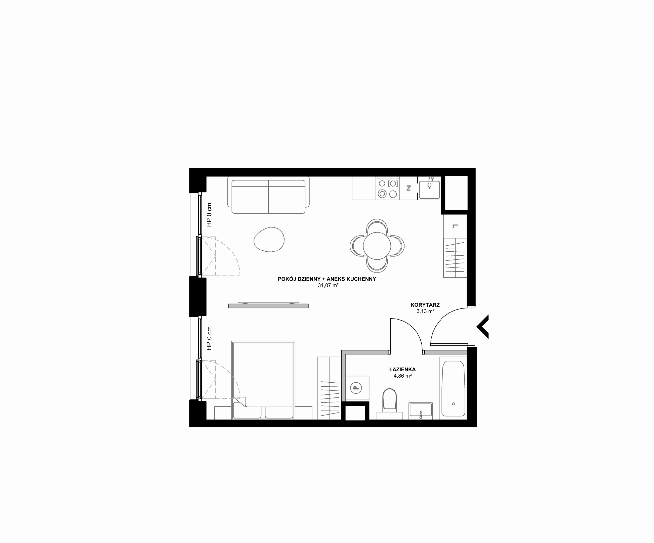 Kanwa Apartamenty – inwestycja Moderna Holding - lokal A – A.05.09