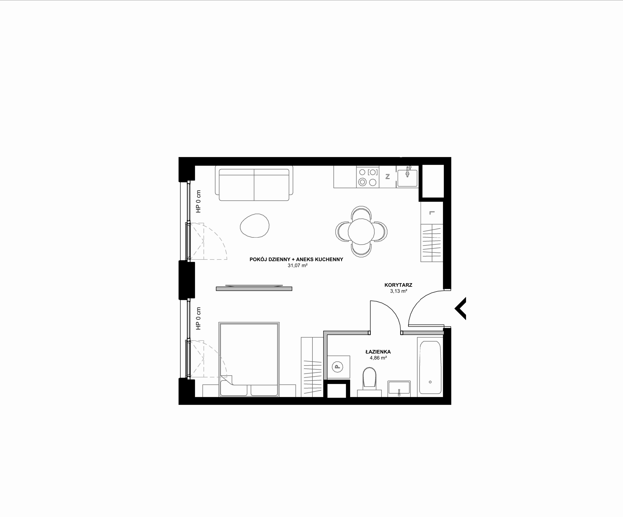 Kanwa Apartamenty – inwestycja Moderna Holding - lokal A – A.06.07
