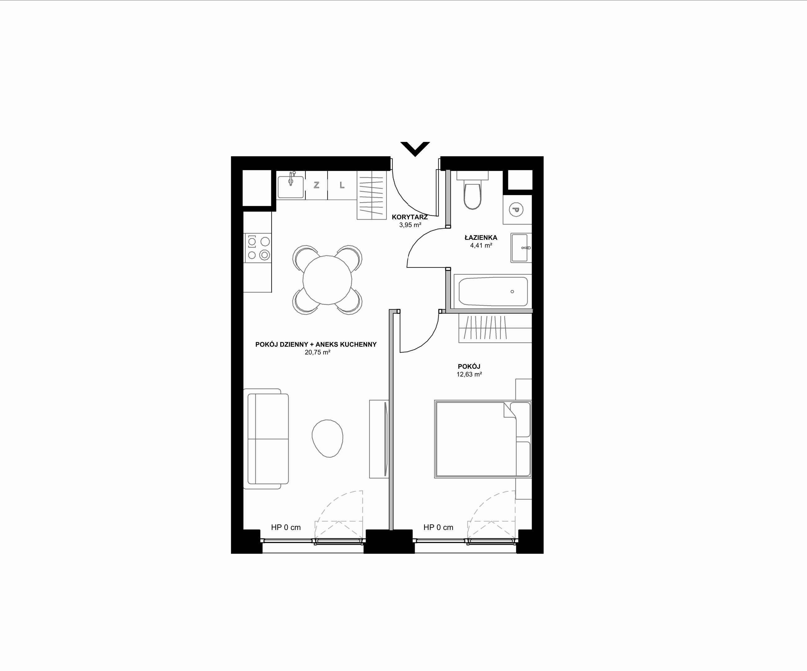Kanwa Apartamenty – inwestycja Moderna Holding - lokal A – A.01.04