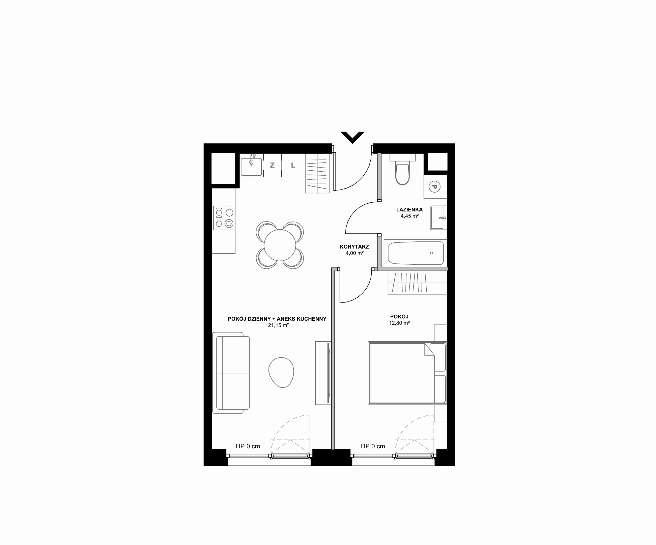 Kanwa Apartamenty – inwestycja Moderna Holding - lokal A – A.02.04