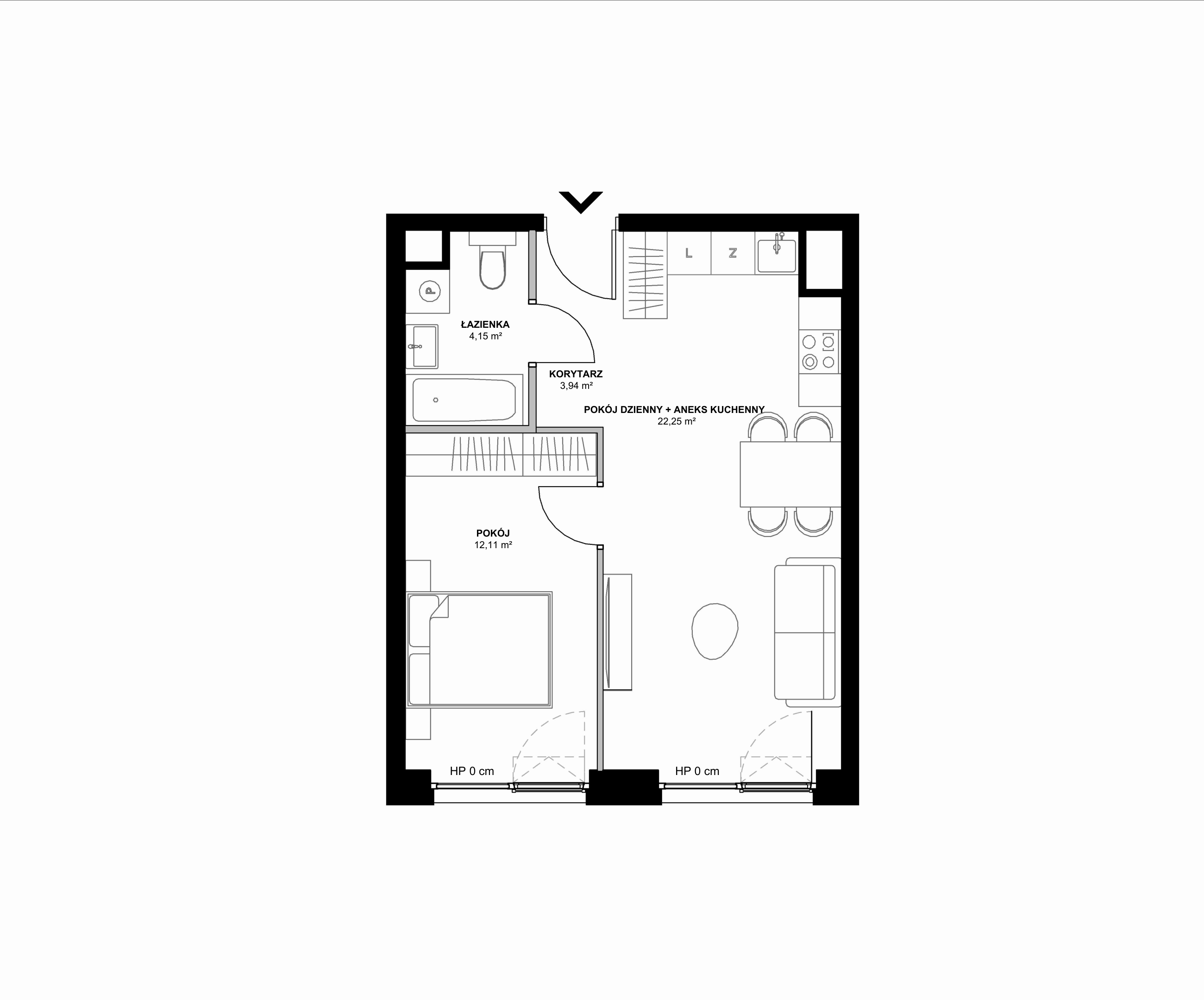 Kanwa Apartamenty – inwestycja Moderna Holding - lokal B – B.01.11