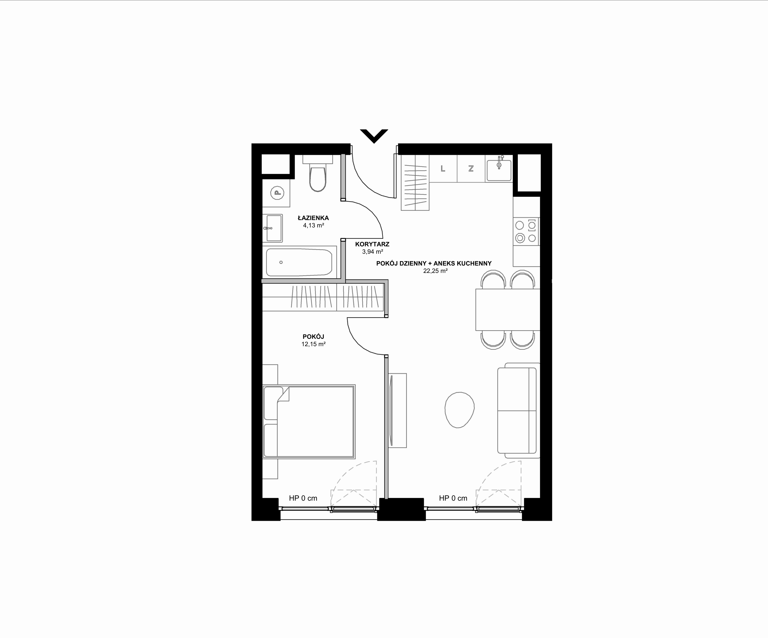 Kanwa Apartamenty – inwestycja Moderna Holding - lokal B – B.01.10