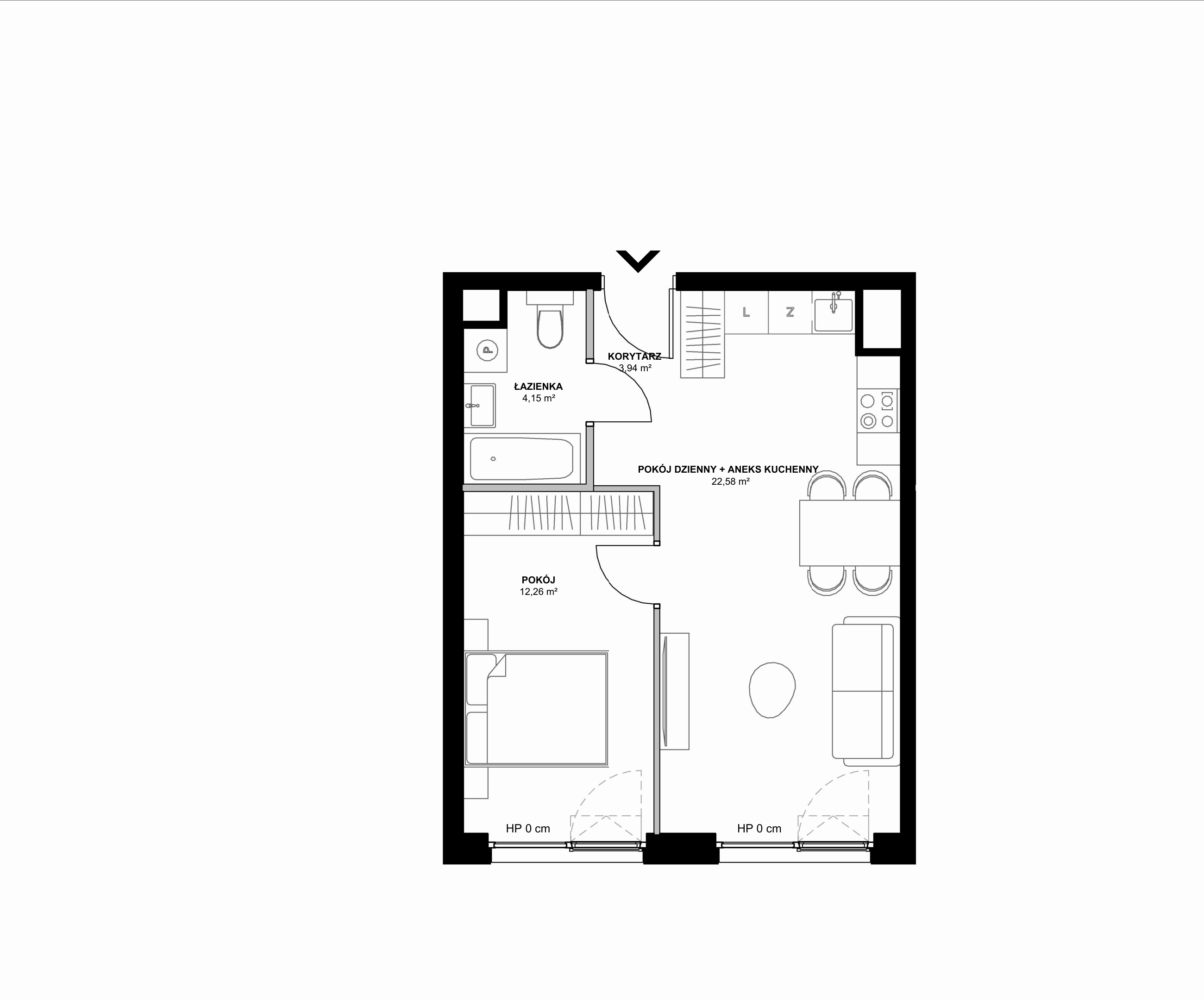 Kanwa Apartamenty – inwestycja Moderna Holding - lokal B – B.02.11