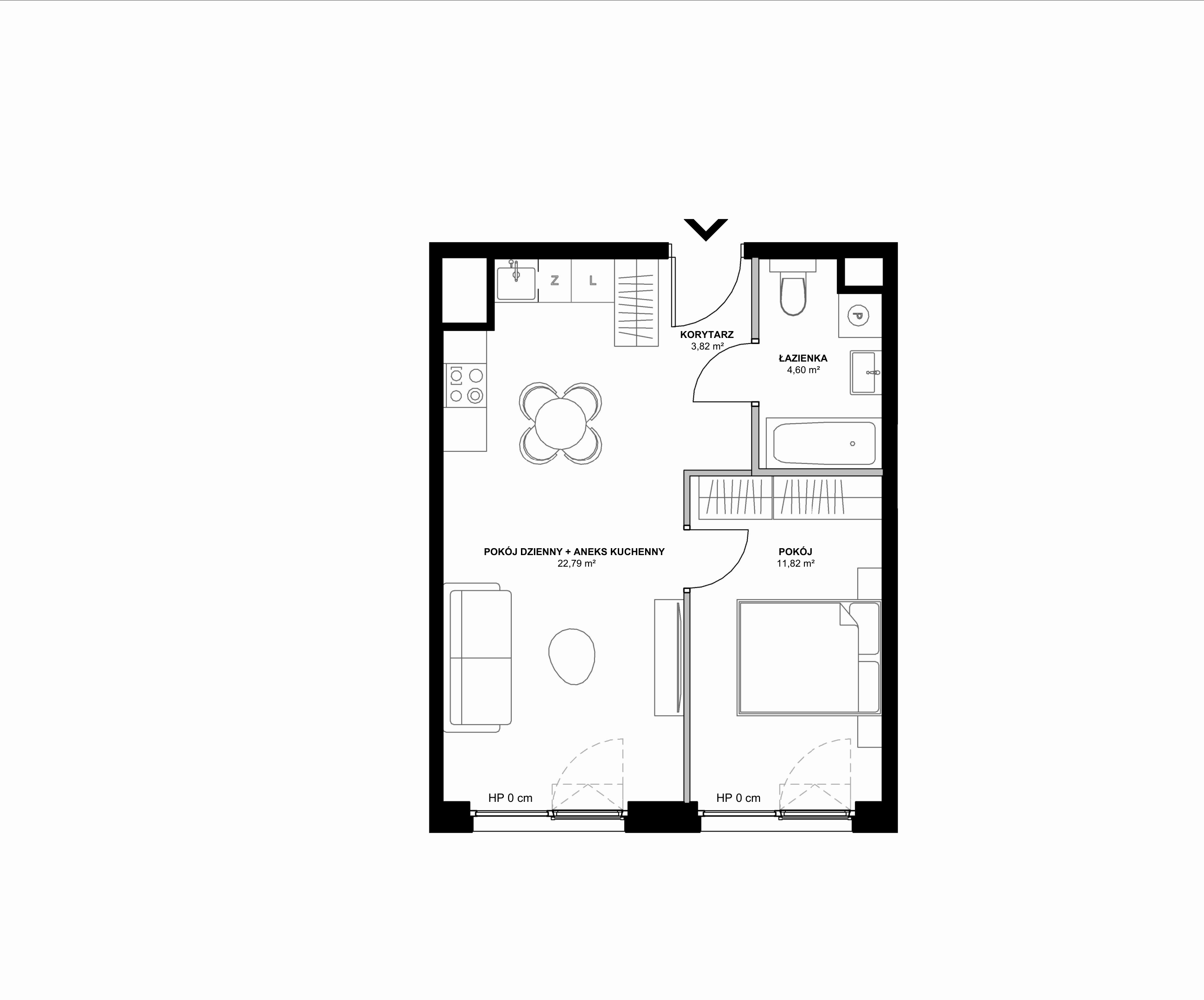 Kanwa Apartamenty – inwestycja Moderna Holding - lokal B – B.02.02