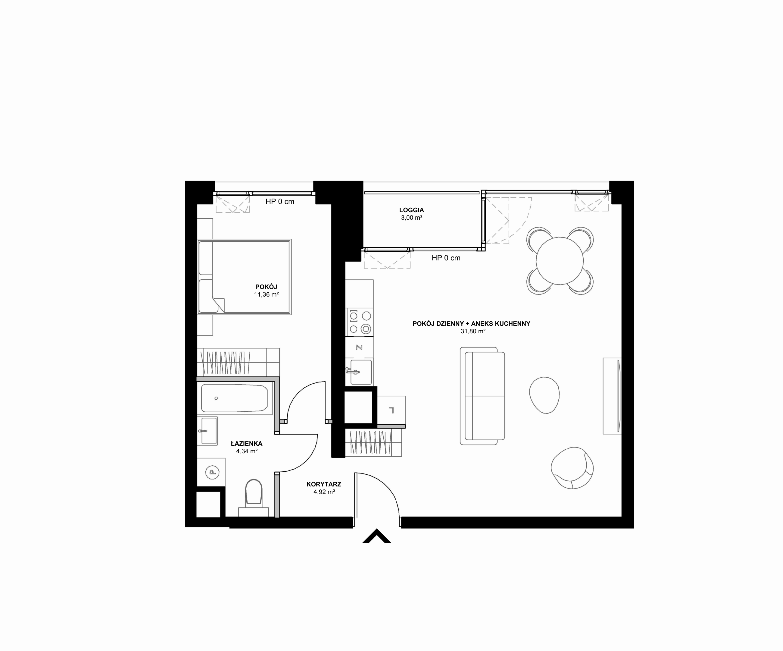 Kanwa Apartamenty – inwestycja Moderna Holding - lokal C.01.05