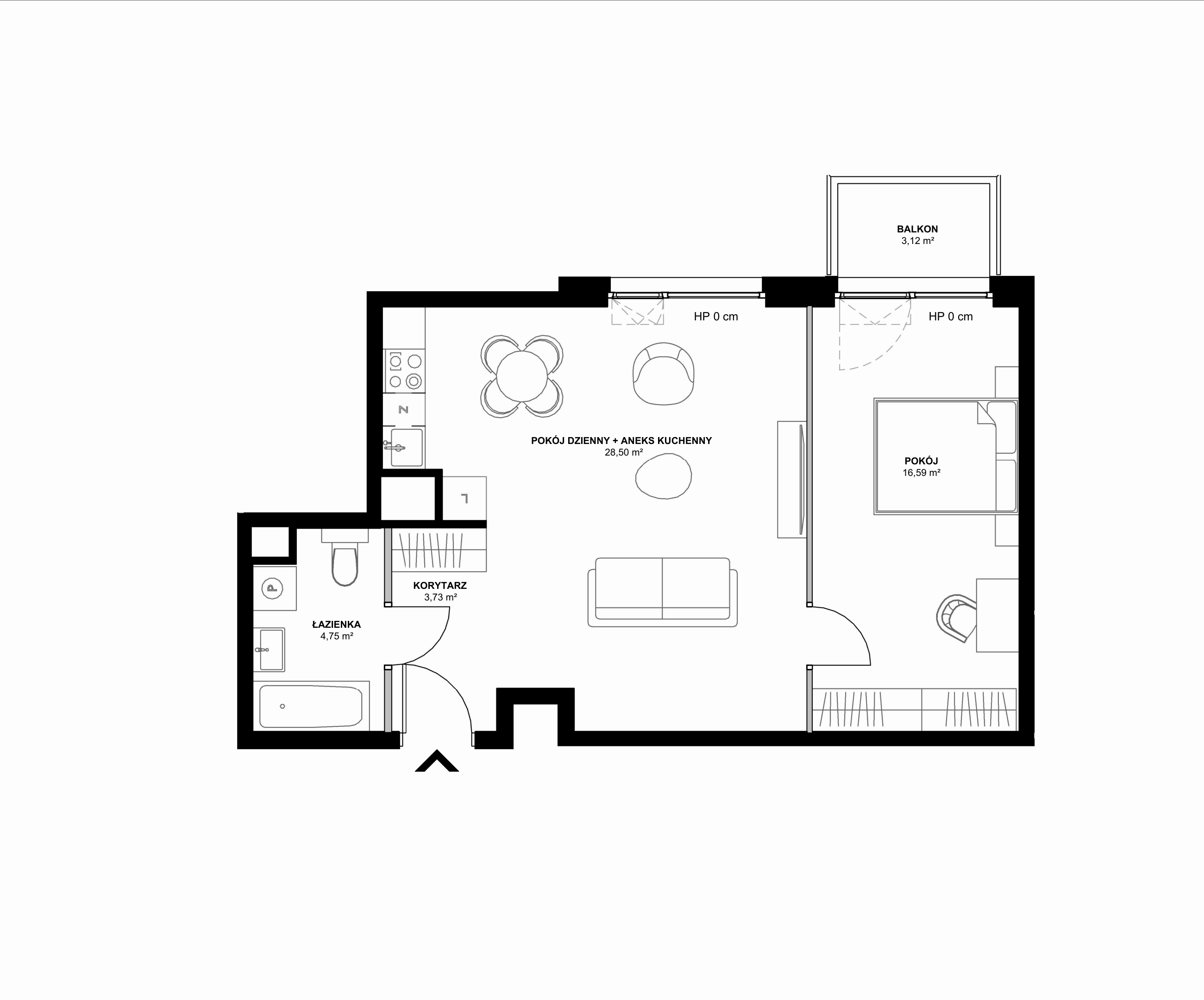 Kanwa Apartamenty – inwestycja Moderna Holding - lokal A – A.06.02