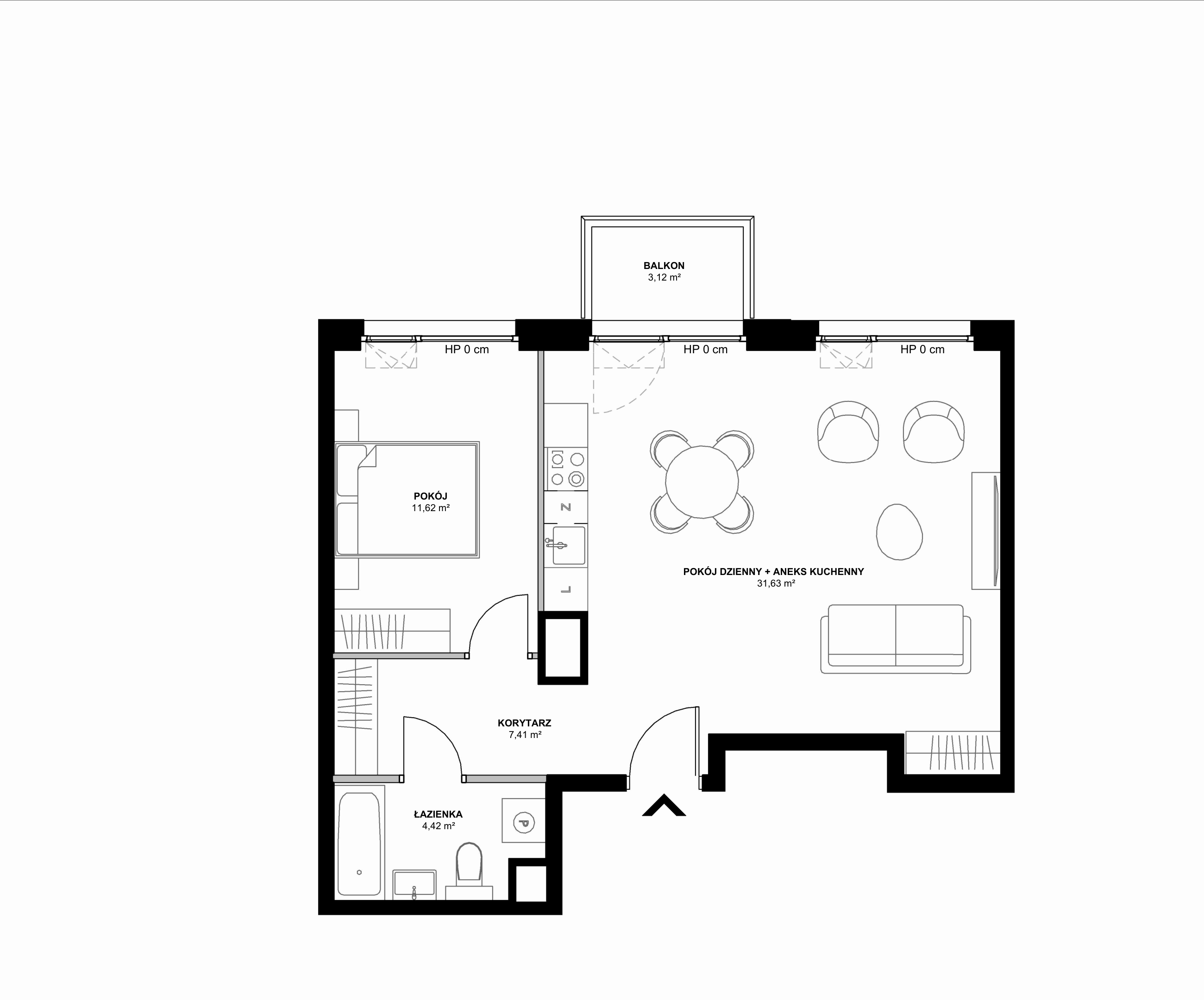 Kanwa Apartamenty – inwestycja Moderna Holding - lokal B – B.05.03