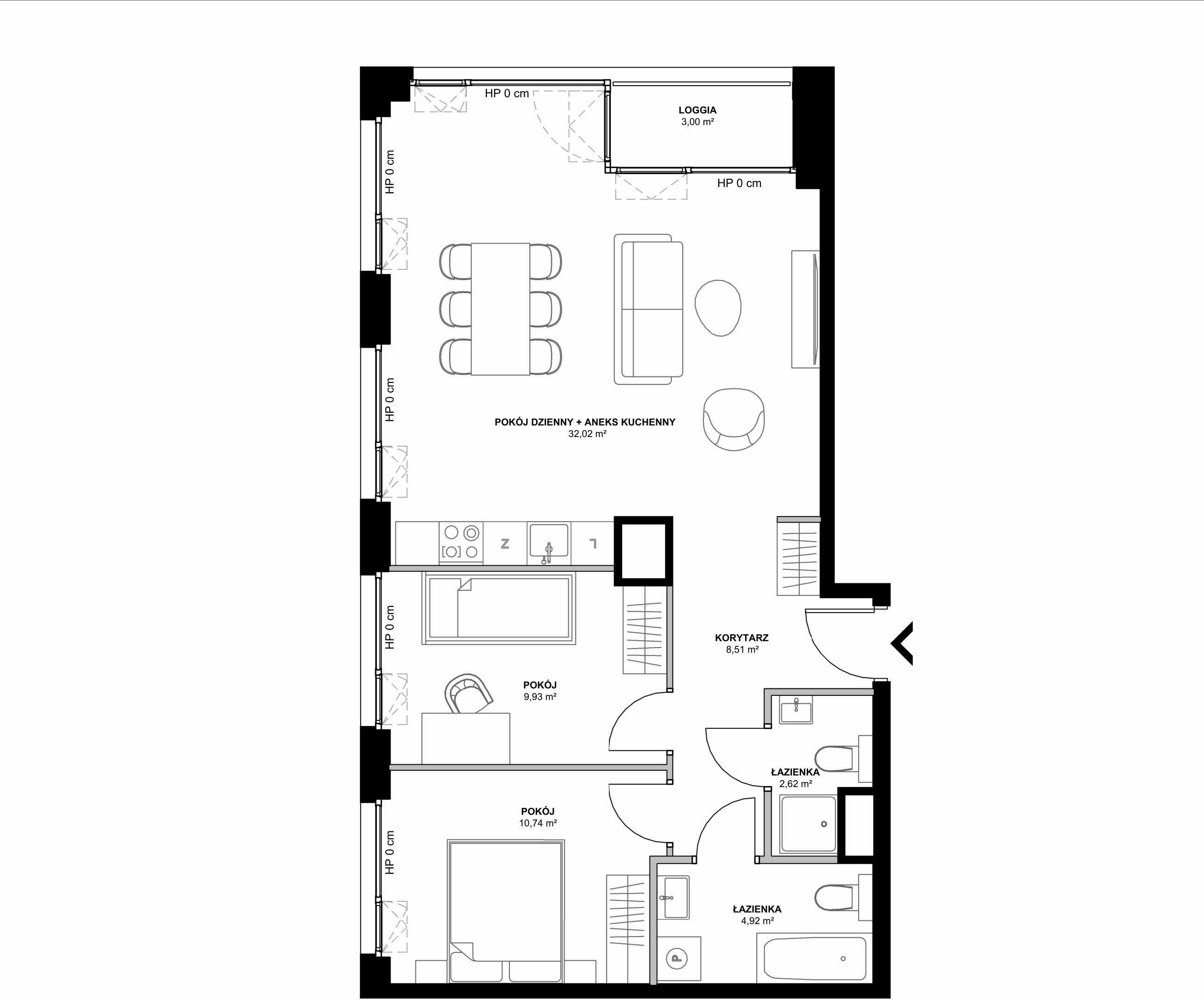 Kanwa Apartamenty – inwestycja Moderna Holding - lokal C.04.04