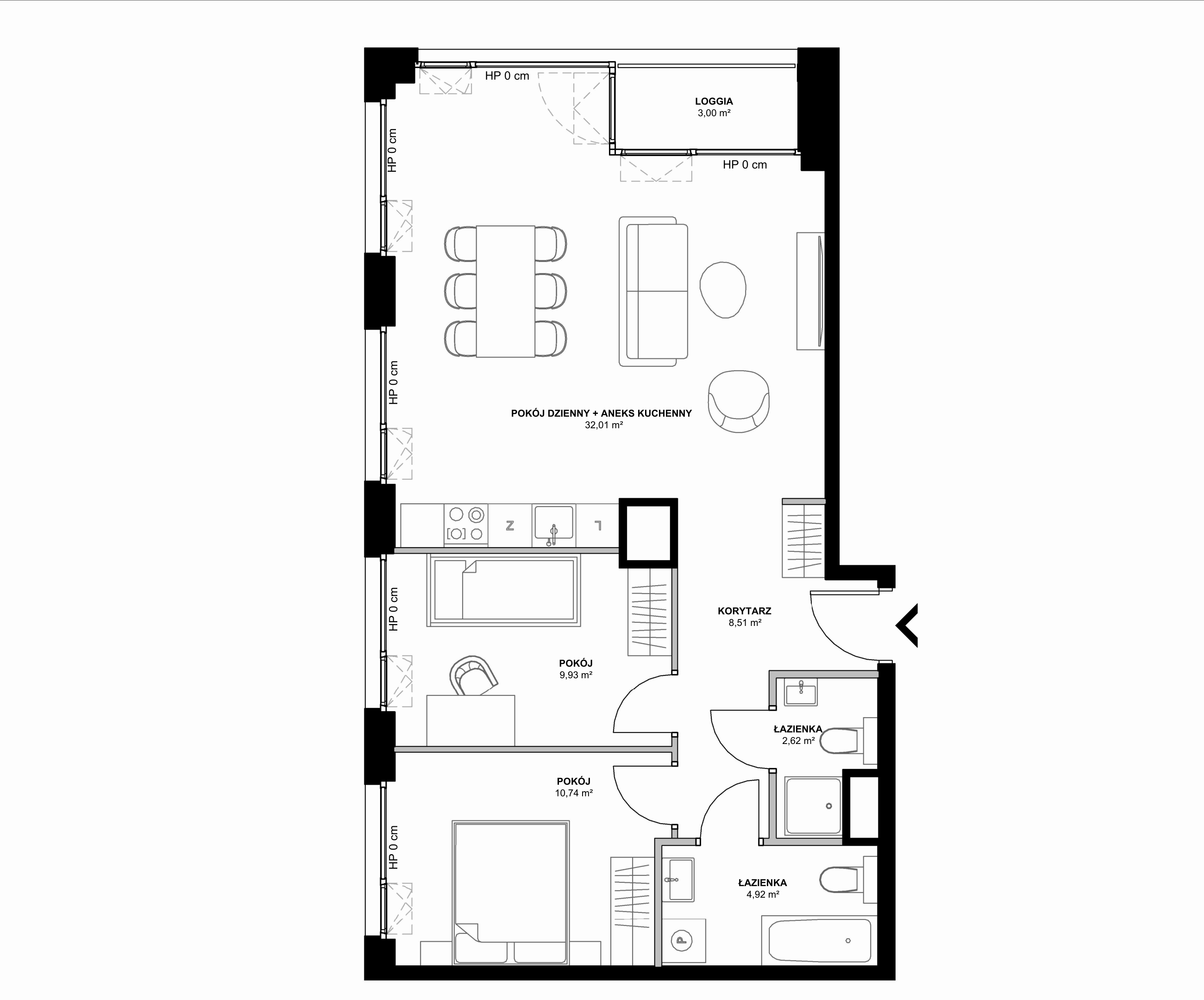 Kanwa Apartamenty – inwestycja Moderna Holding - lokal C.07.04