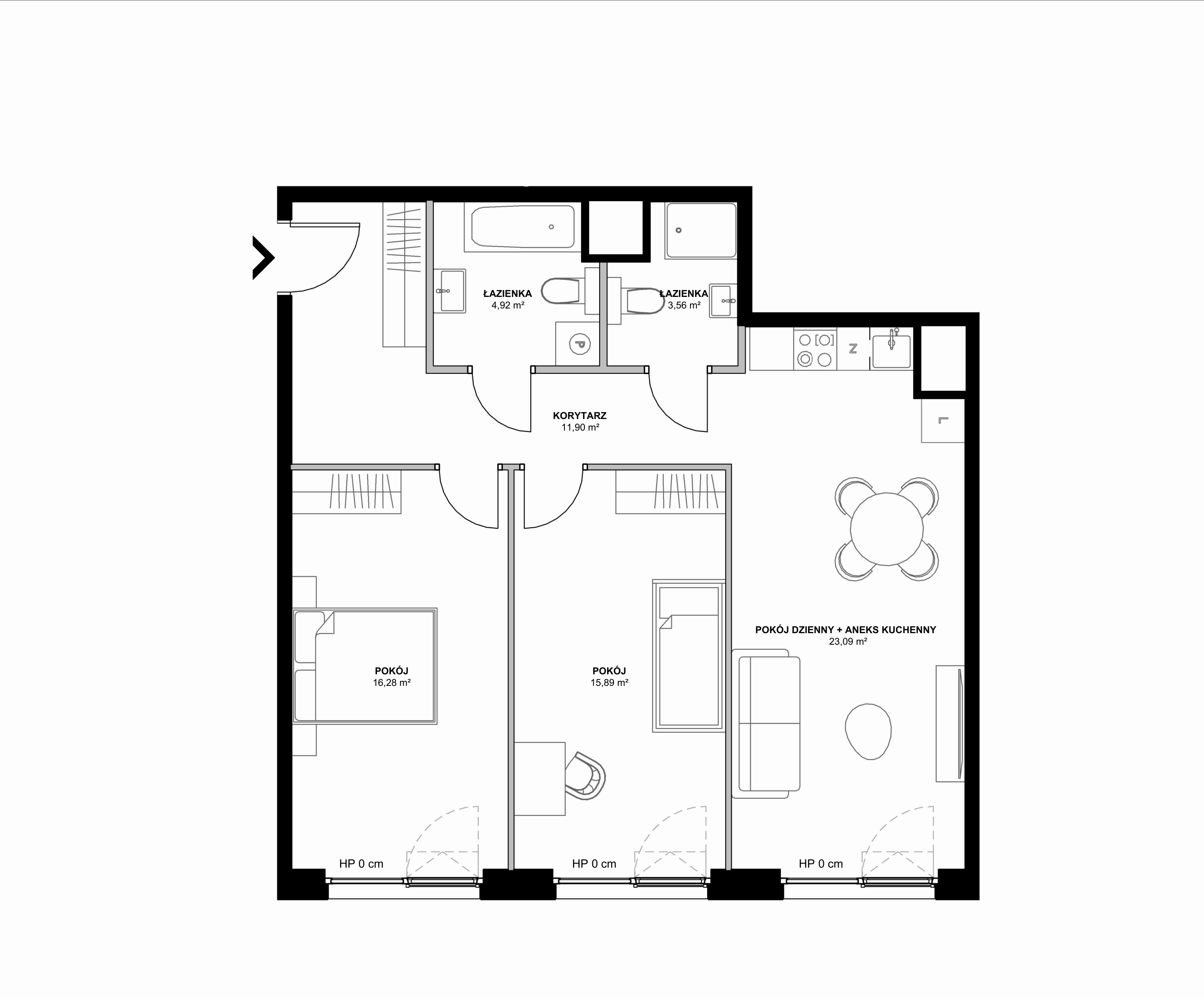 Kanwa Apartamenty – inwestycja Moderna Holding - lokal A – A.02.03