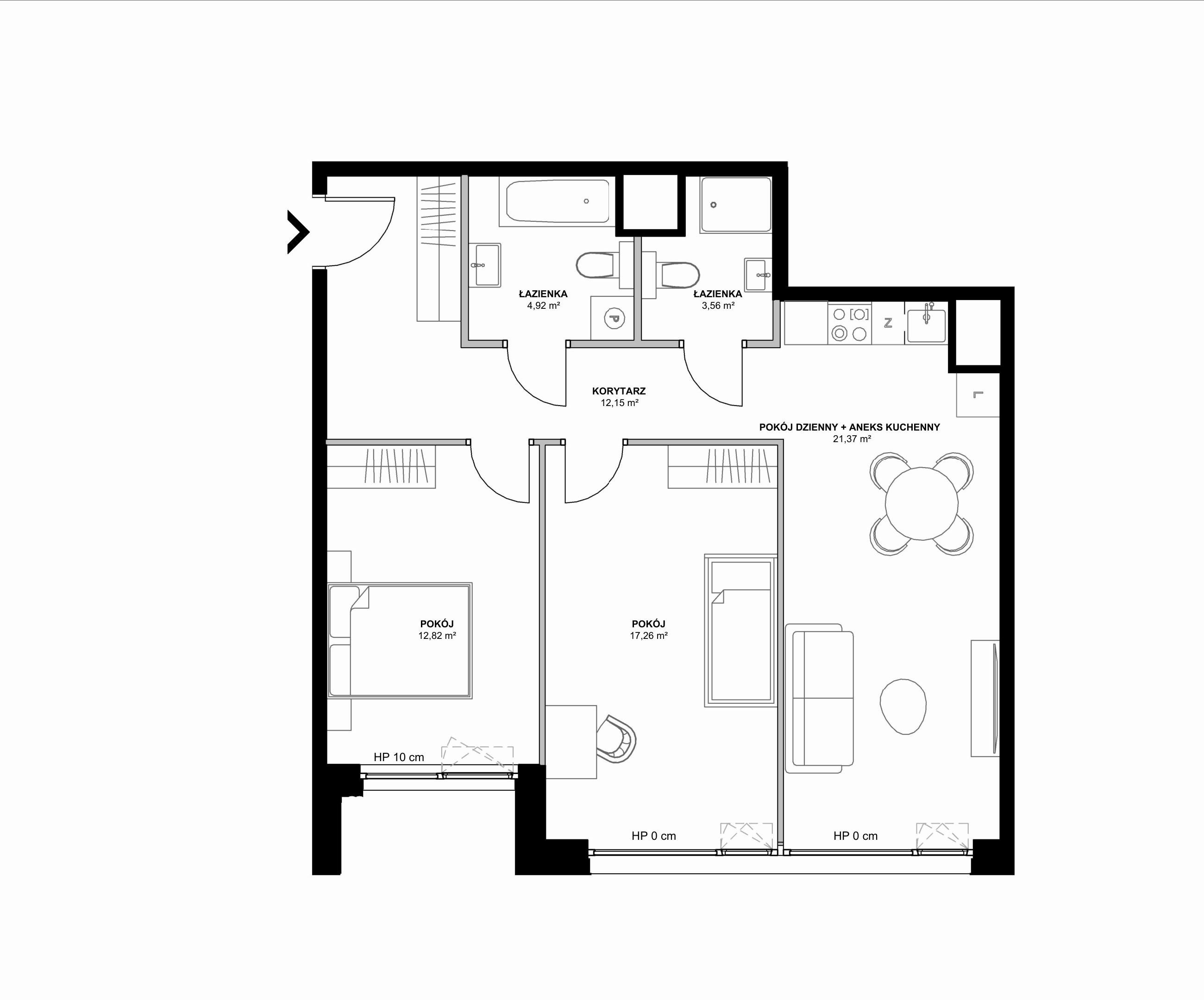 Kanwa Apartamenty – inwestycja Moderna Holding - lokal A – A.04.03