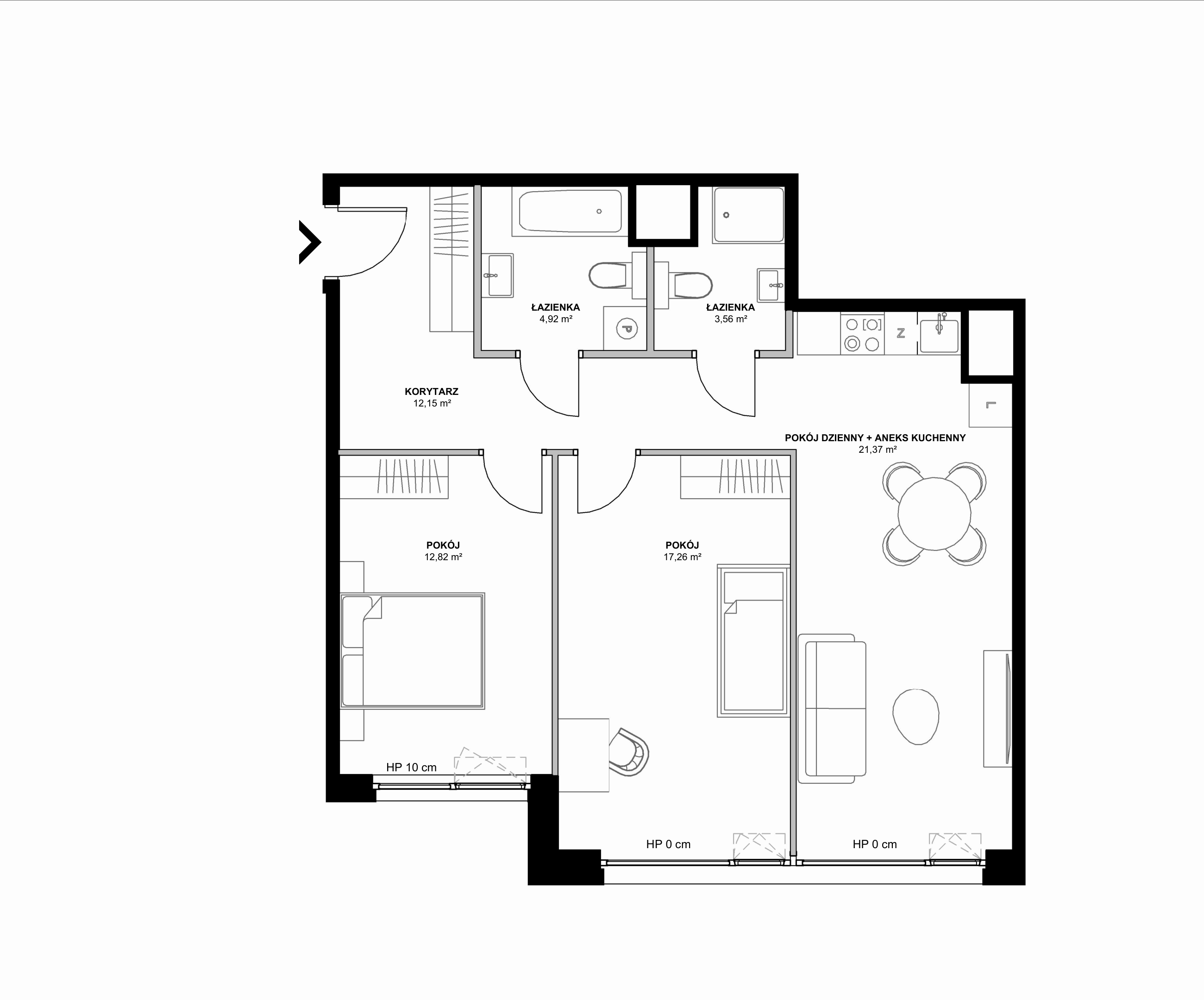 Kanwa Apartamenty – inwestycja Moderna Holding - lokal A – A.05.03