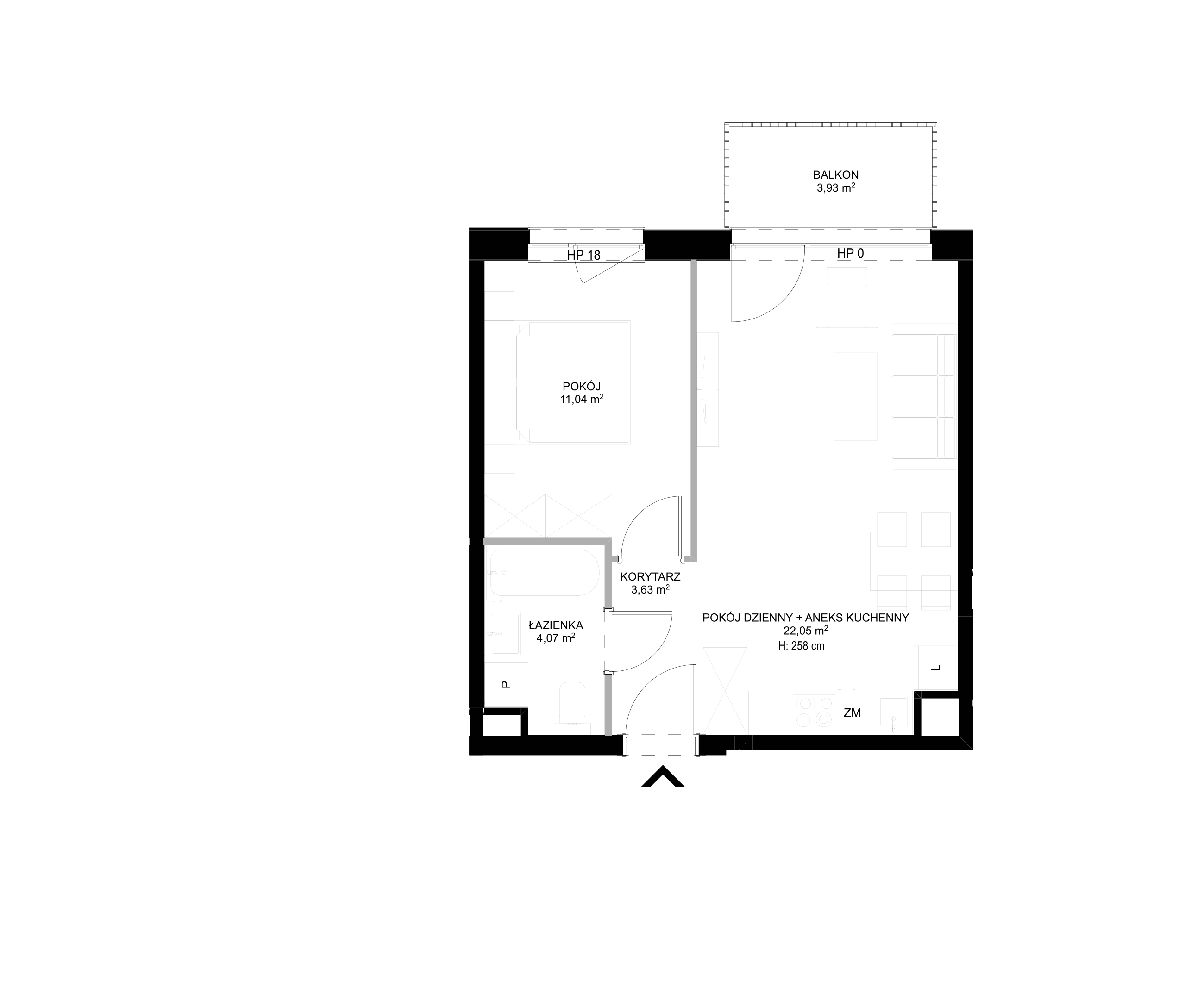 Spot Apartamenty – inwestycja Moderna Holding - lokal C – C.1.3