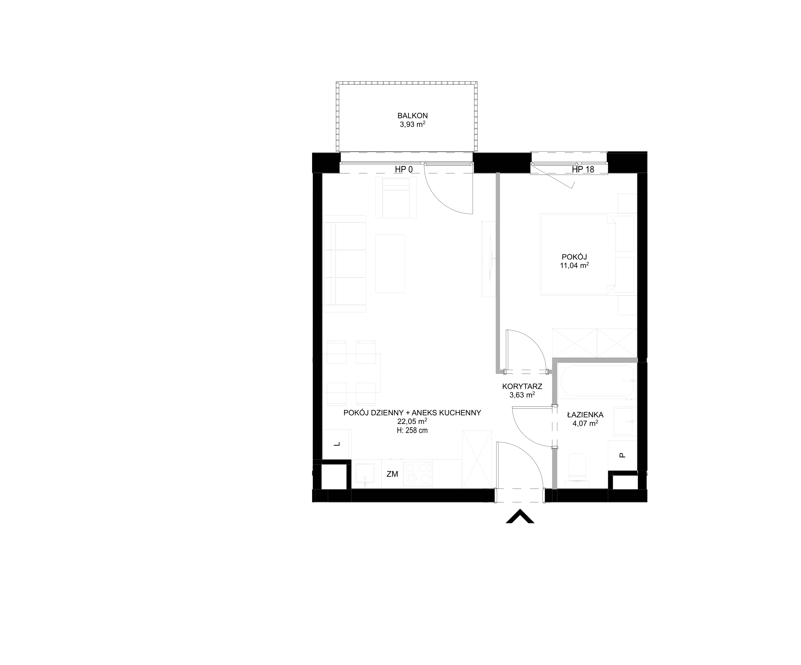 Spot Apartamenty – inwestycja Moderna Holding - lokal C – C.2.2