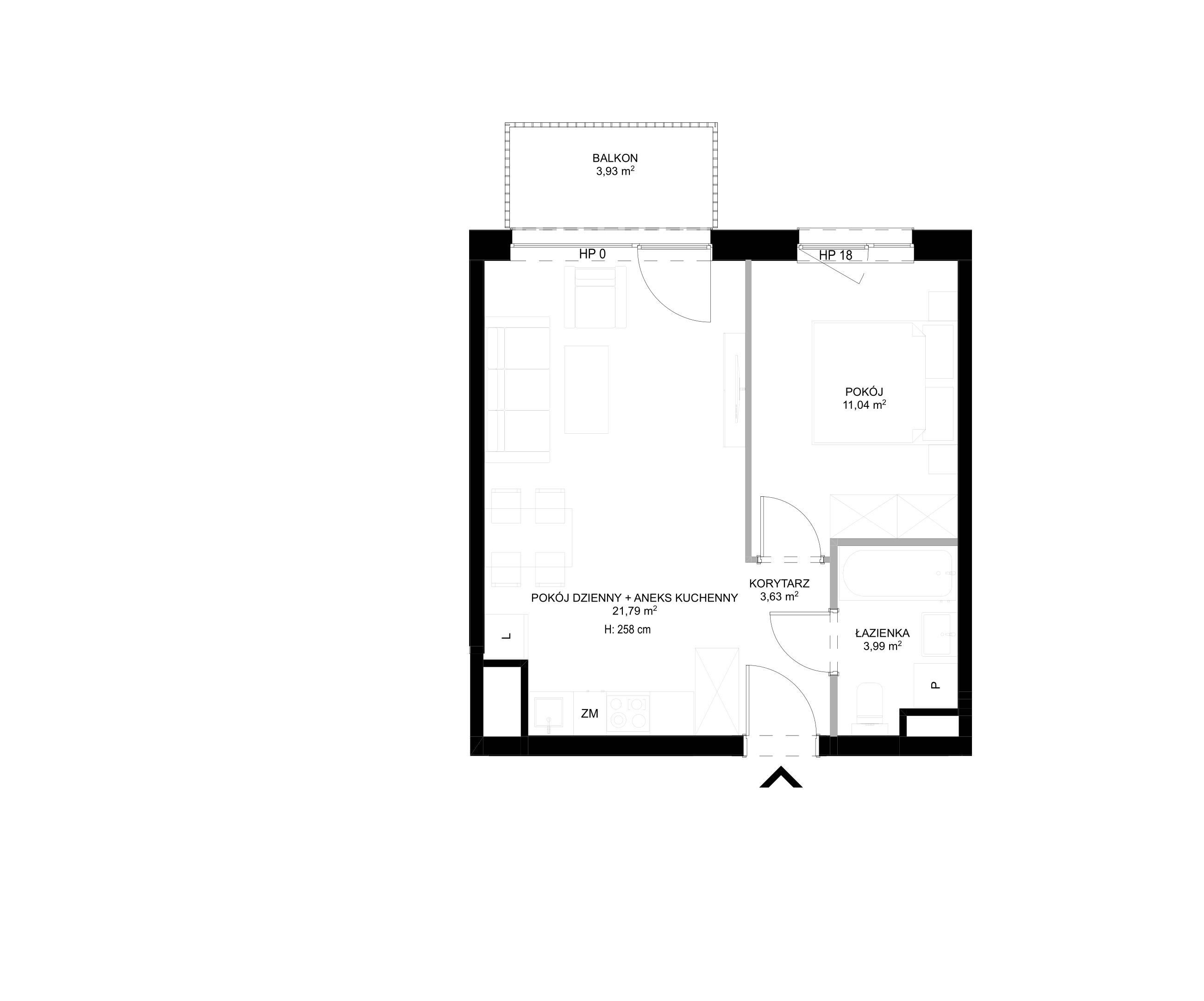 Spot Apartamenty – inwestycja Moderna Holding - lokal C – C.3.1