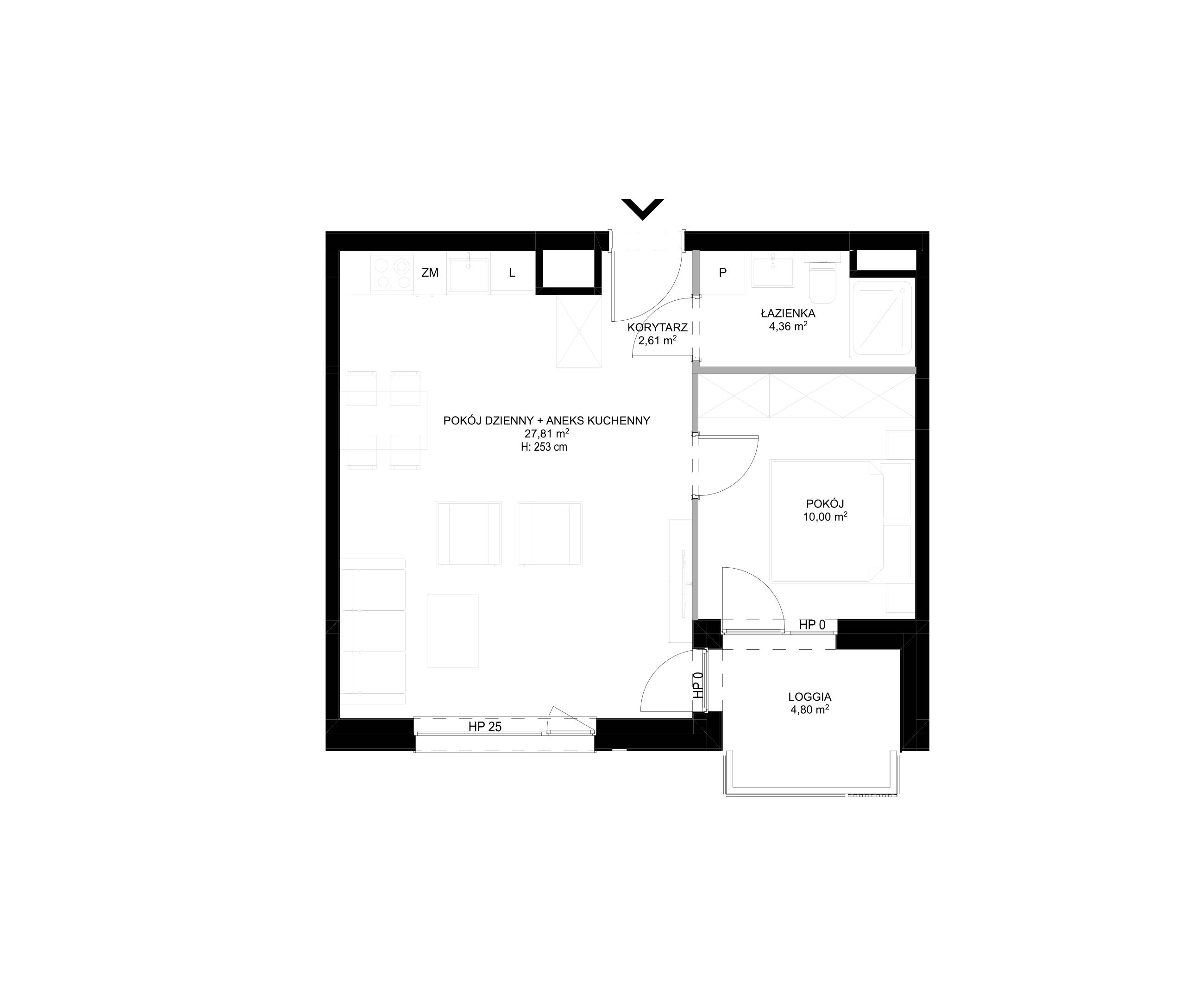 Spot Apartamenty – inwestycja Moderna Holding - lokal A – A.2.7