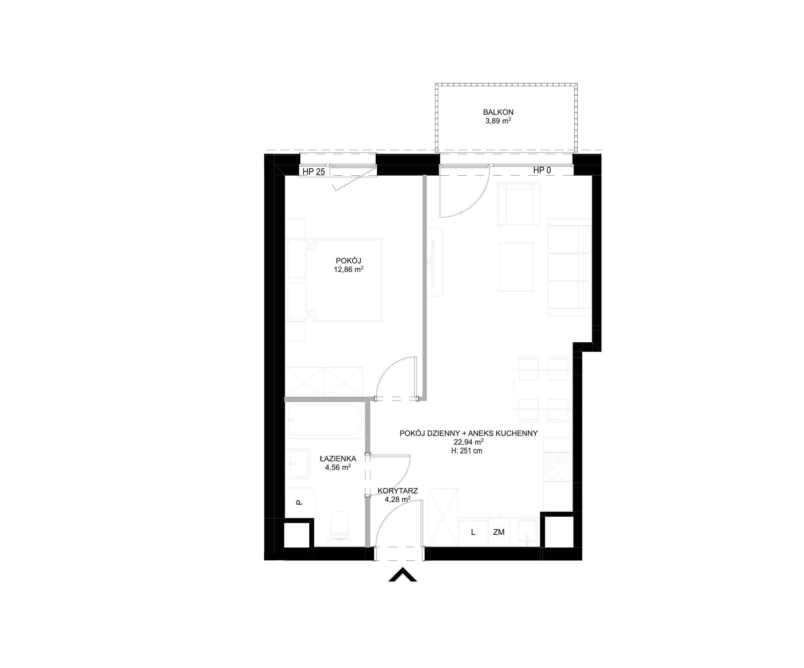 Spot Apartamenty – inwestycja Moderna Holding - lokal A – A.3.1