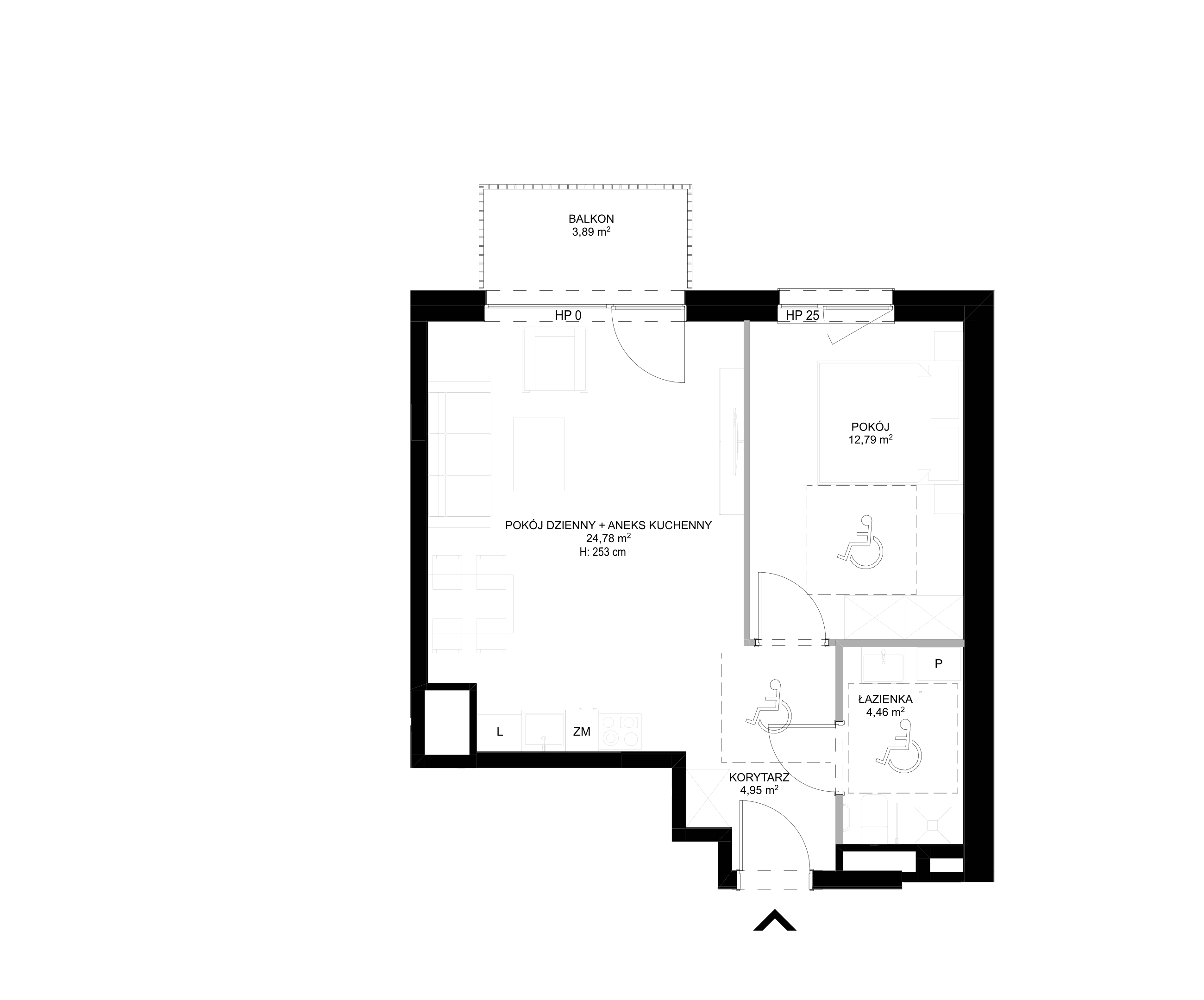Spot Apartamenty – inwestycja Moderna Holding - lokal D – D.3.1
