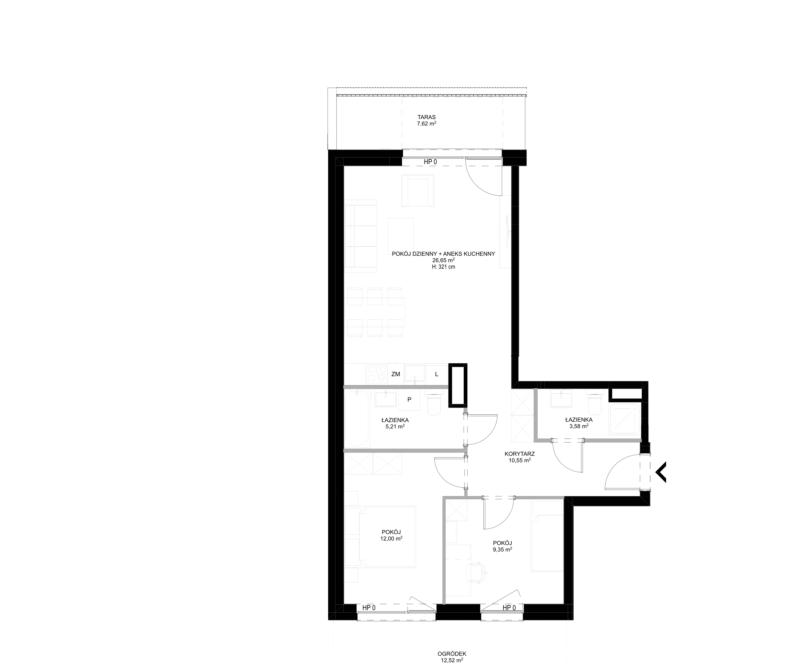 Spot Apartamenty – inwestycja Moderna Holding - lokal D – D.0.2