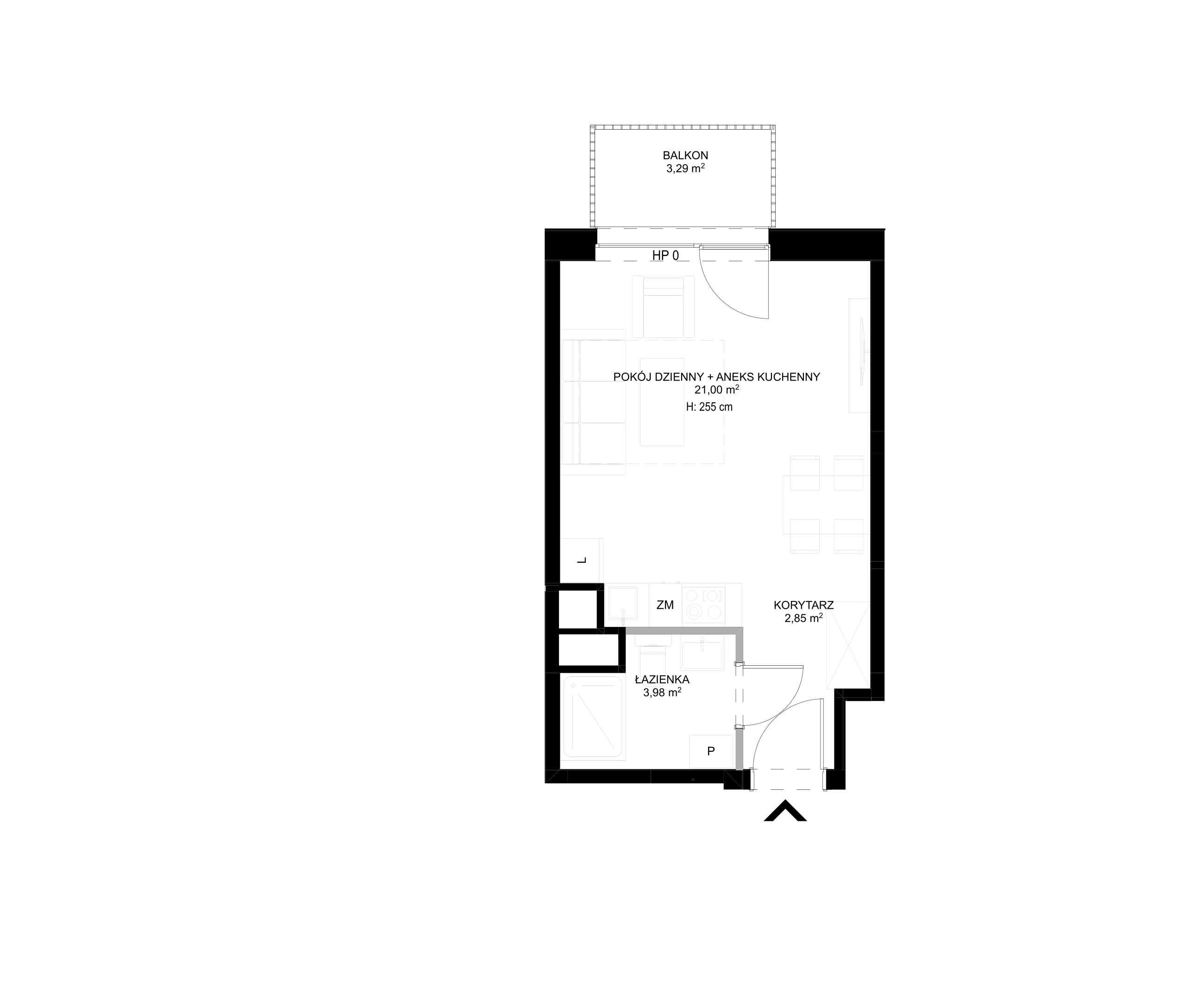 Spot Apartamenty – inwestycja Moderna Holding - lokal B – B.3.9