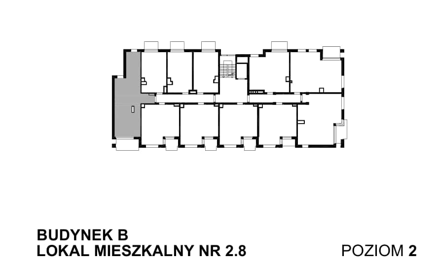 Spot Apartamenty – inwestycja Moderna Holding - lokal B – B.2.8