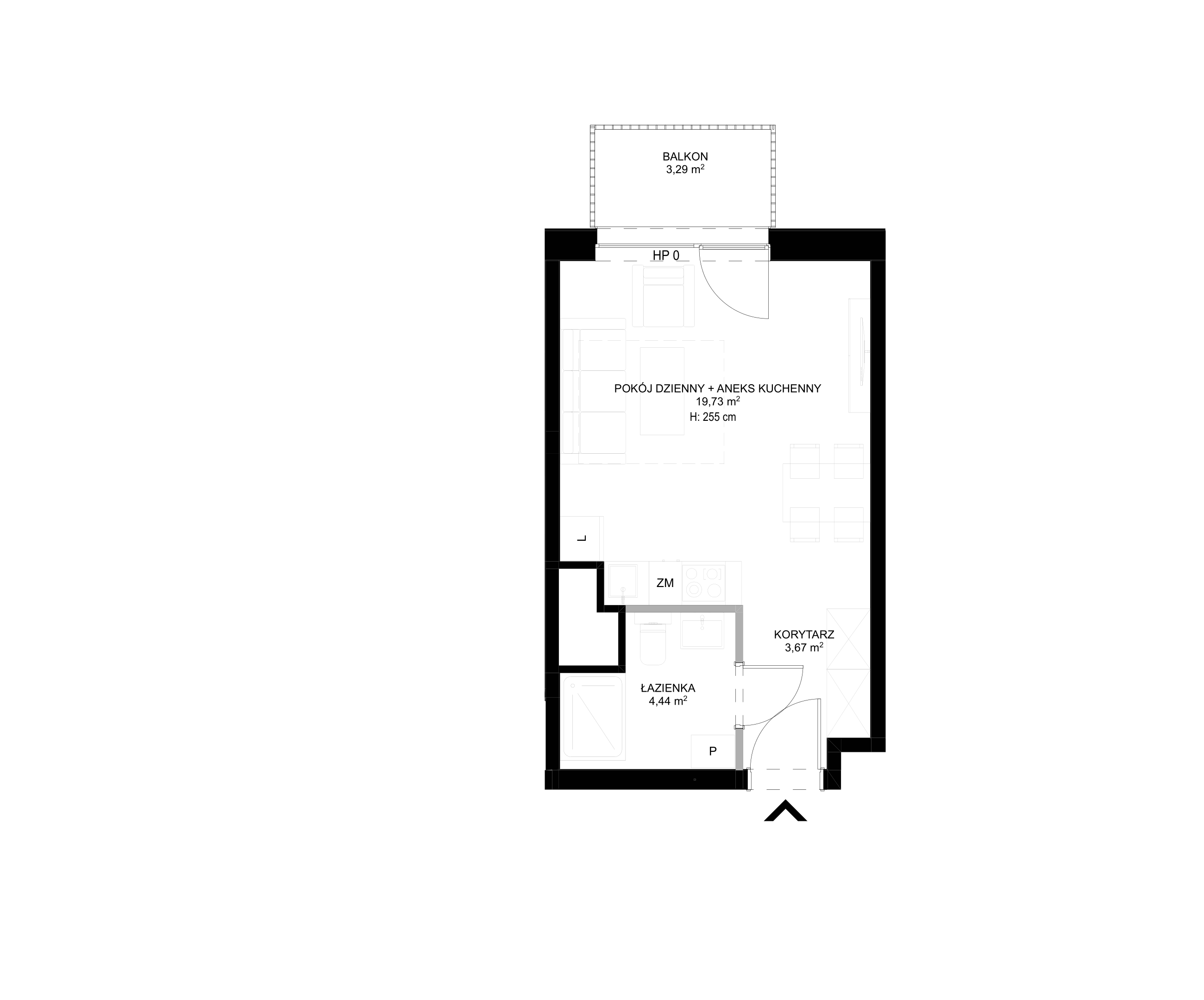 Spot Apartamenty – inwestycja Moderna Holding - lokal B – B.3.10