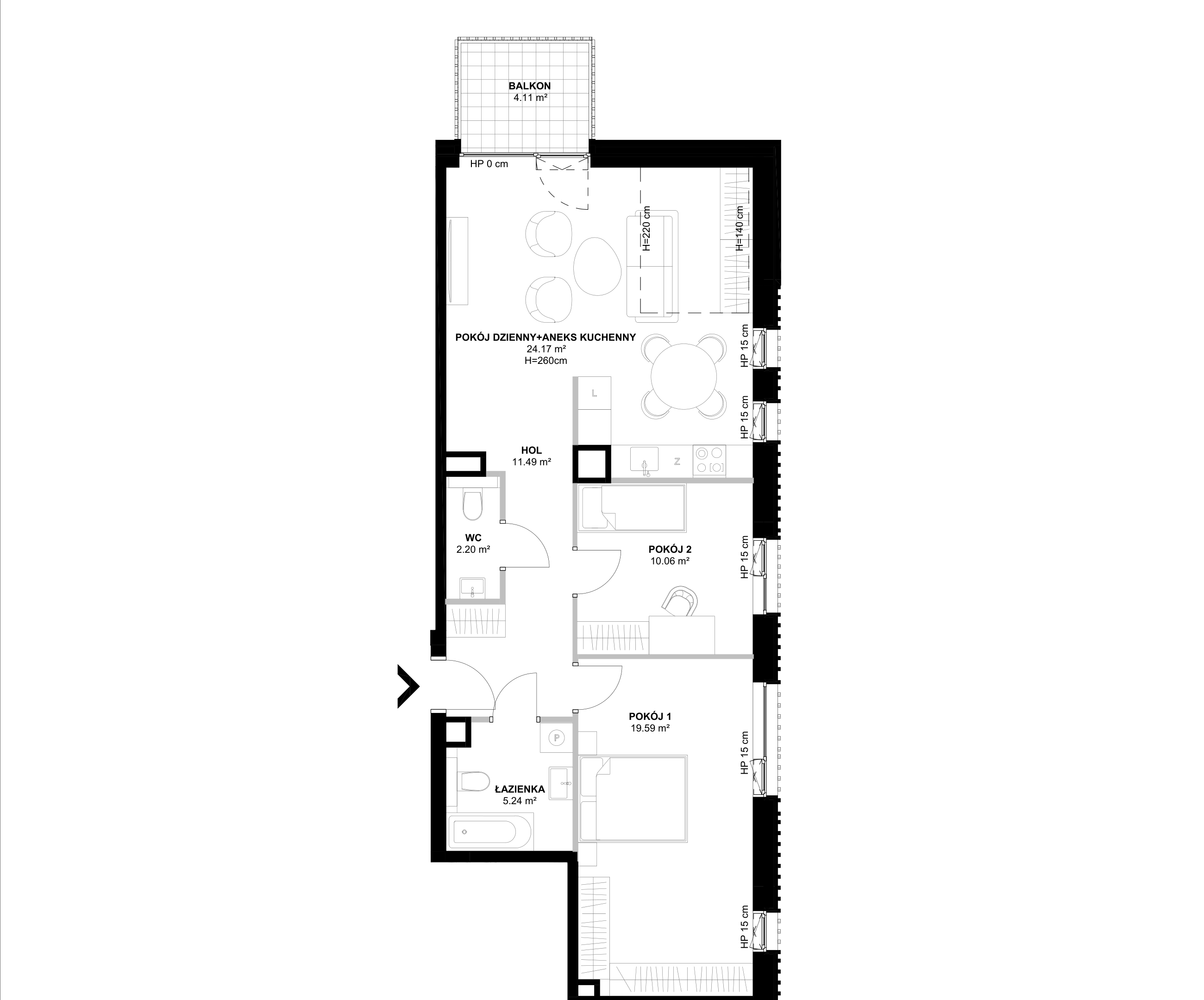 Antracyt – inwestycja Moderna Holding - lokal 41