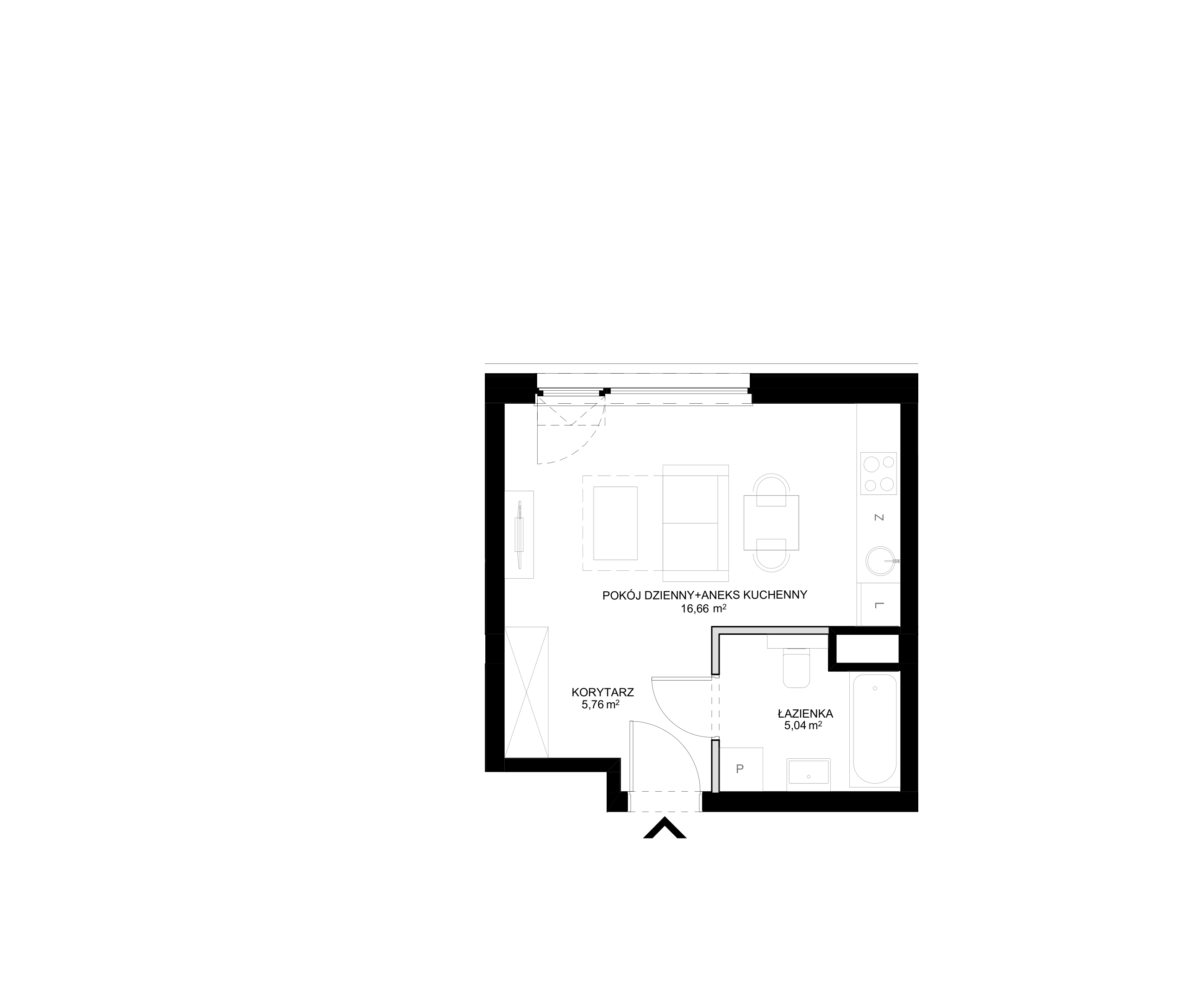 Apartamenty SCALA w Śródmieściu Gdańska - lokal E – E-41 (N)