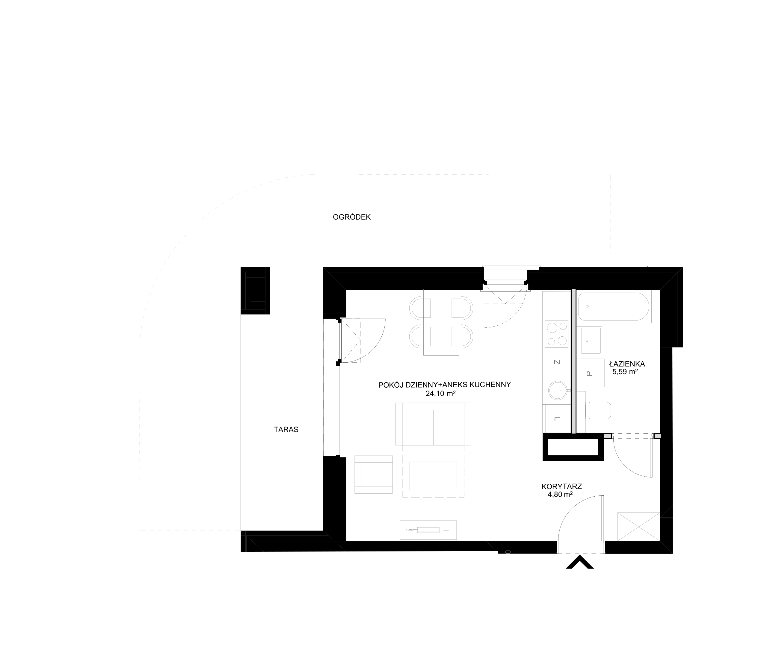 Apartamenty SCALA w Śródmieściu Gdańska - lokal E – E-3 (N)